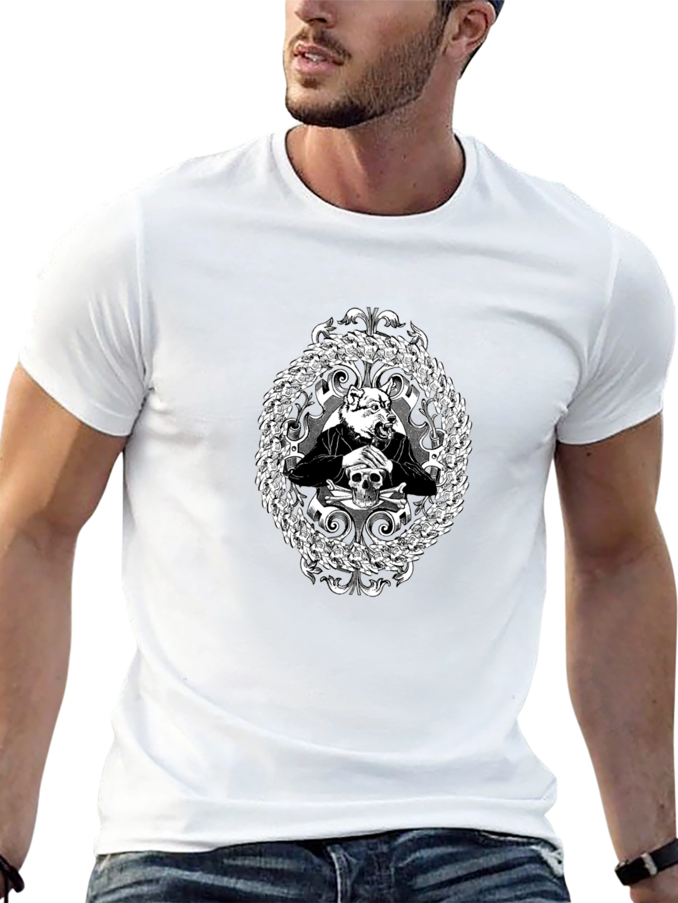 Dogfather Graphic Tee - Black Crew Neck