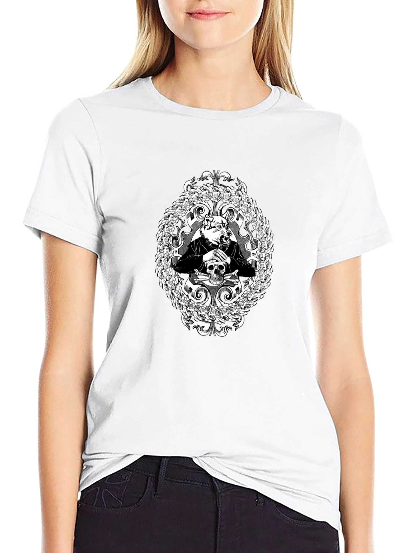 Dogfather Graphic Tee - Black Crew Neck