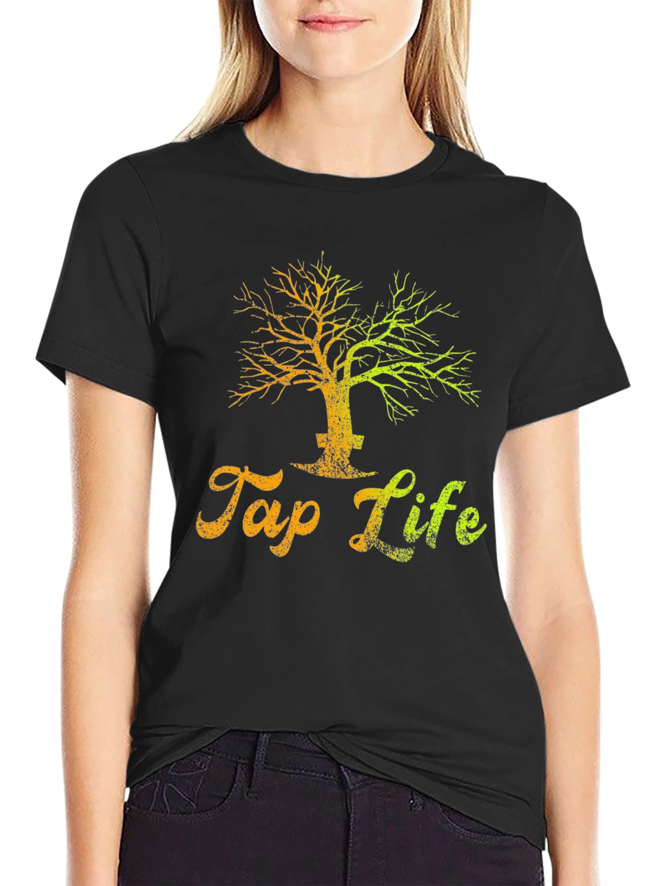 Tap Life Graphic Tee - Unisex Black T-Shirt