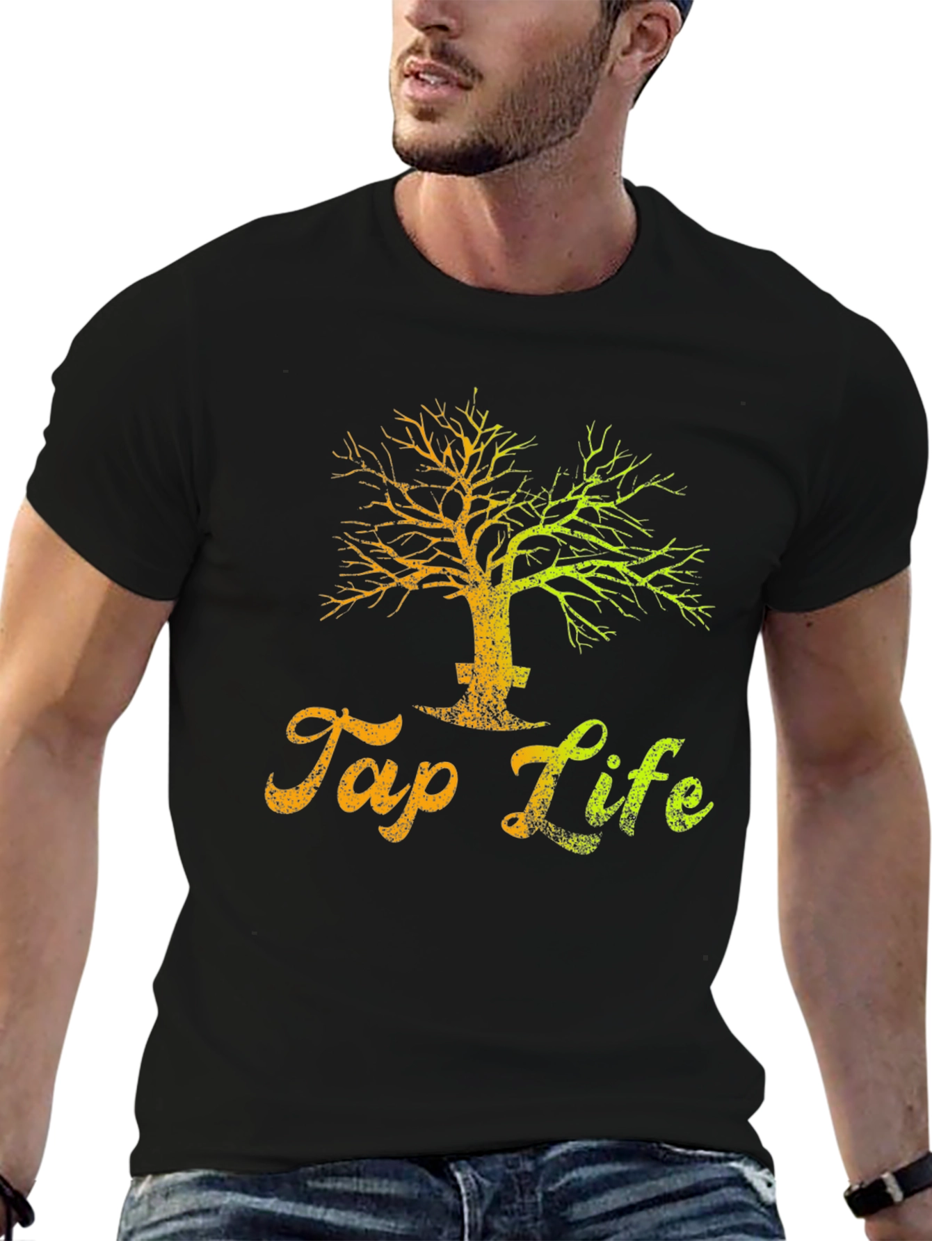 Tap Life Graphic Tee - Unisex Black T-Shirt