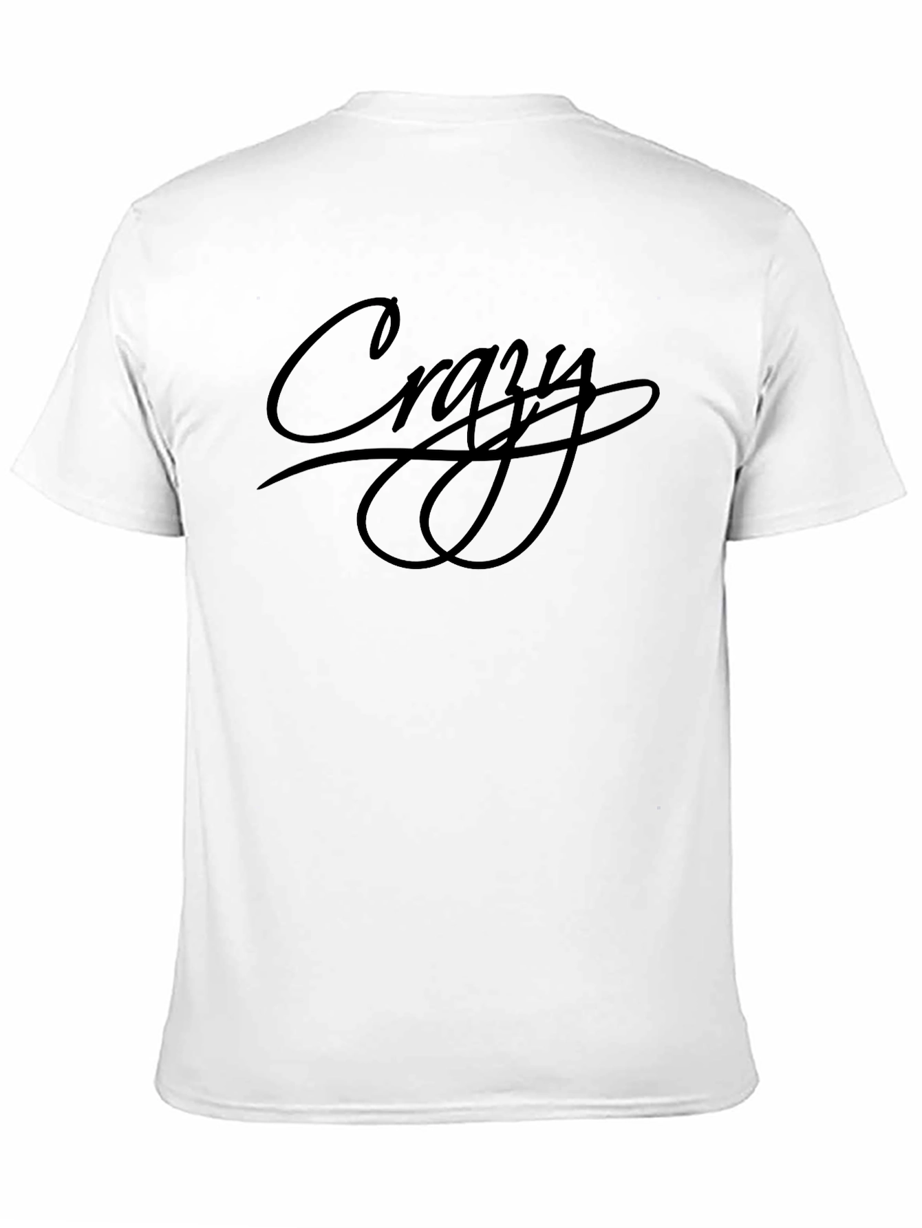 Crazy Graphic Print Crew Neck T-Shirt