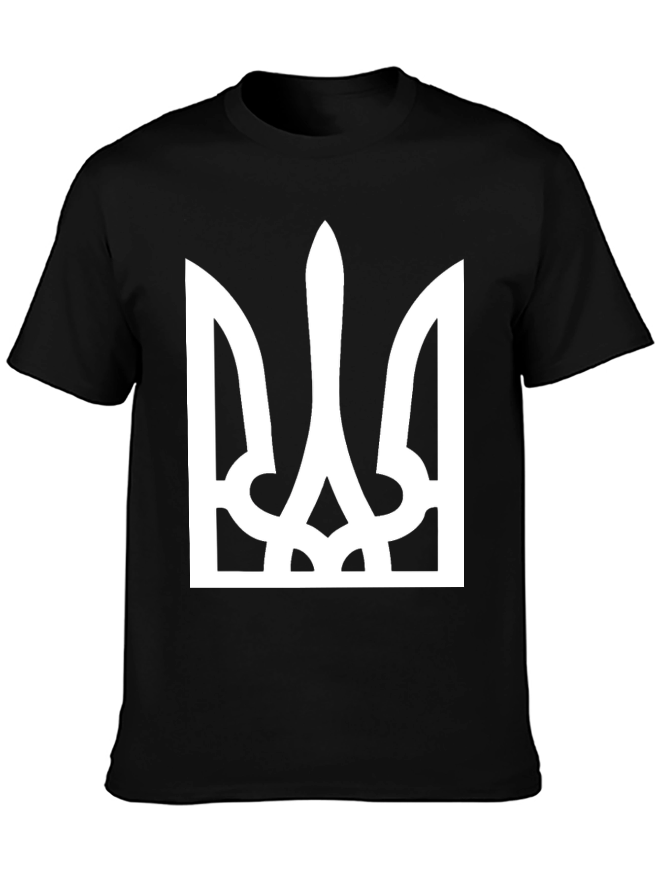Ukraine Trident Symbol Black T-Shirt
