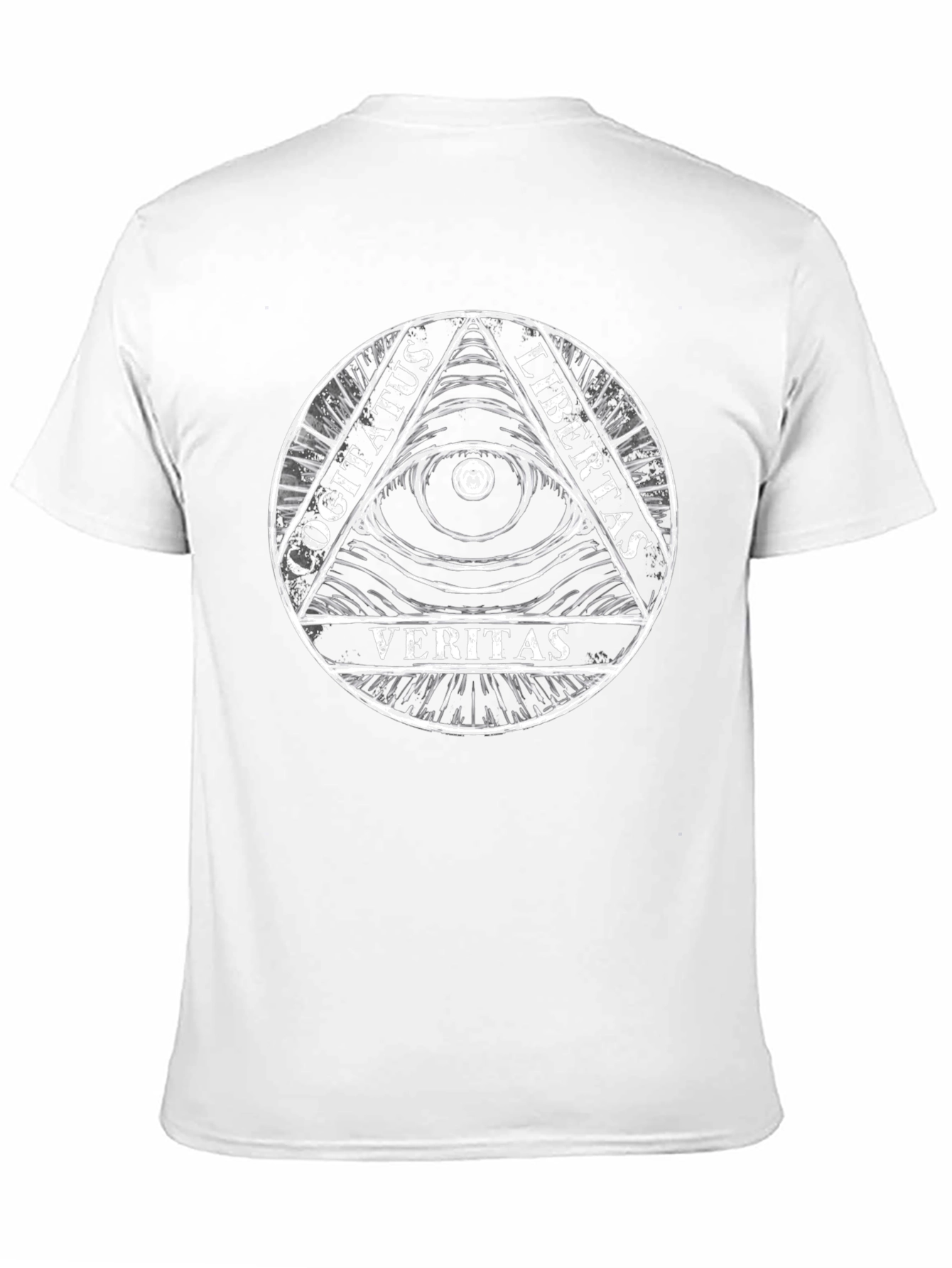 Illuminati Eye Black T-Shirt - Cogitatus Veritas Libertas
