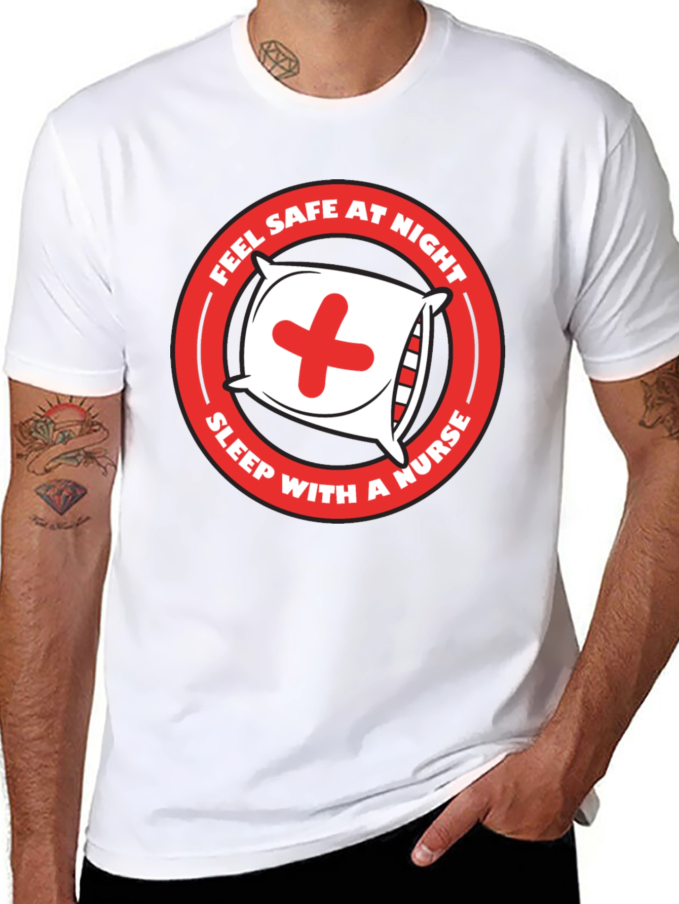 Nurse Humor T-Shirt - Sleep With A Nurse