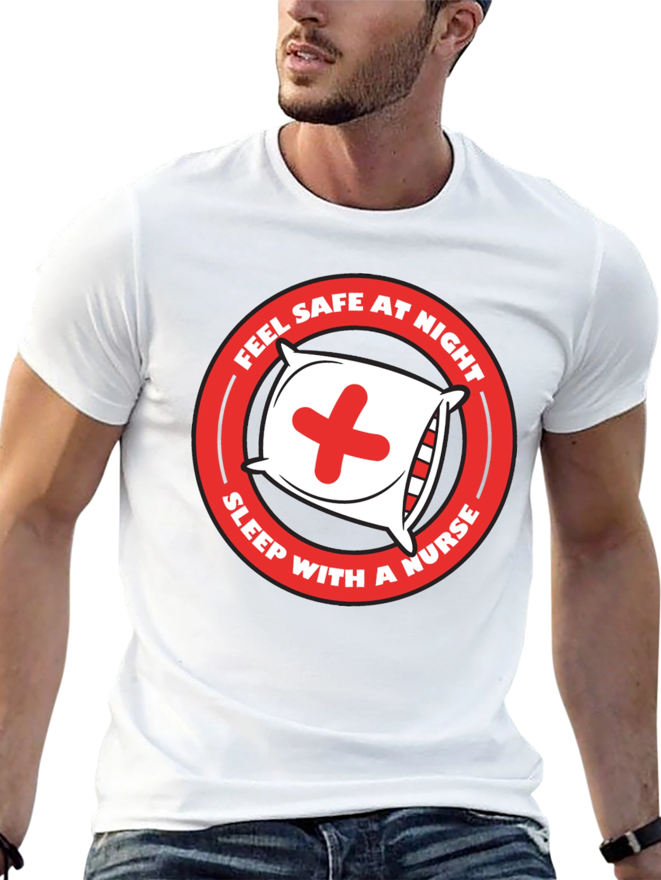 Nurse Humor T-Shirt - Sleep With A Nurse