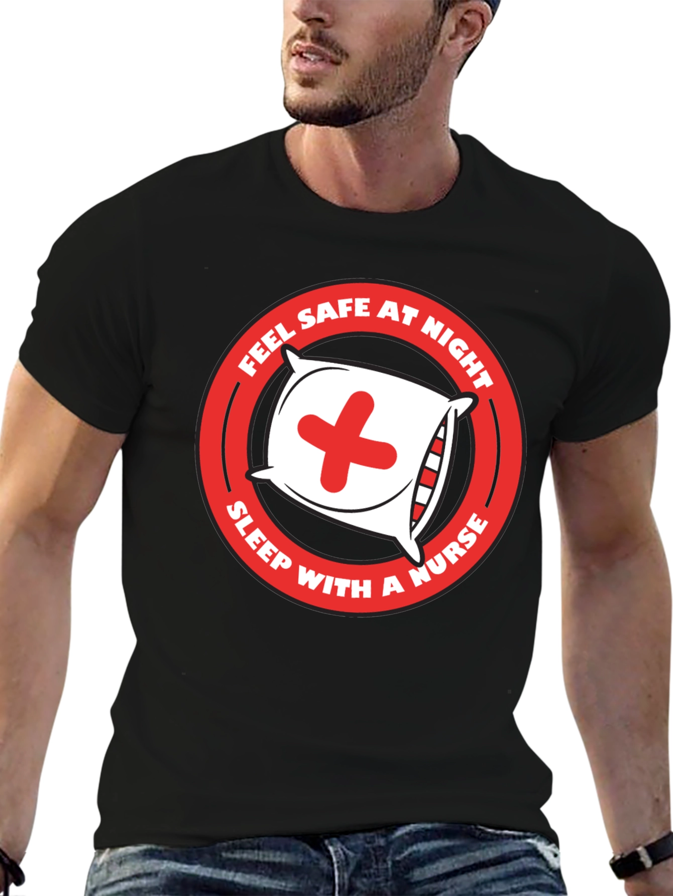 Nurse Humor T-Shirt - Sleep With A Nurse