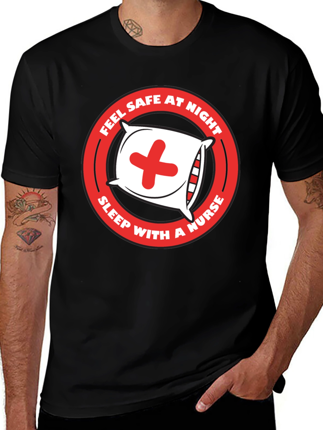 Nurse Humor T-Shirt - Sleep With A Nurse