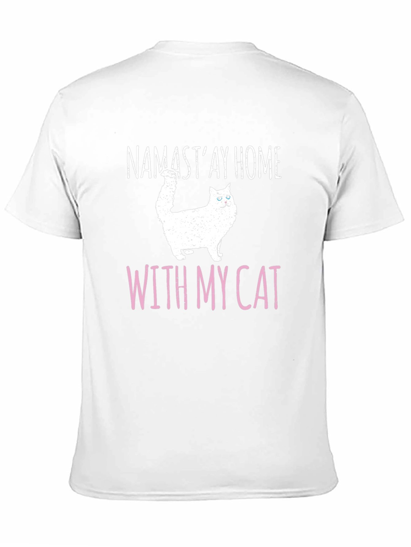 Namastay Home With My Cat T-Shirt