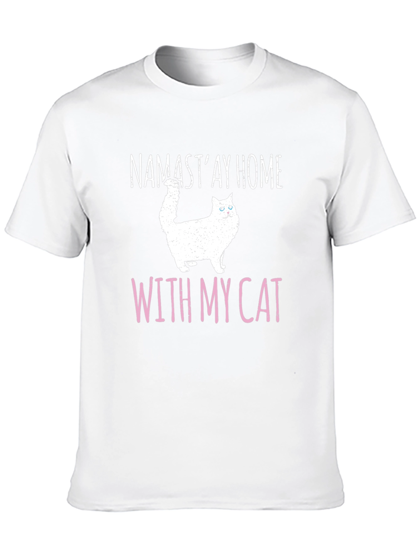 Namastay Home With My Cat T-Shirt
