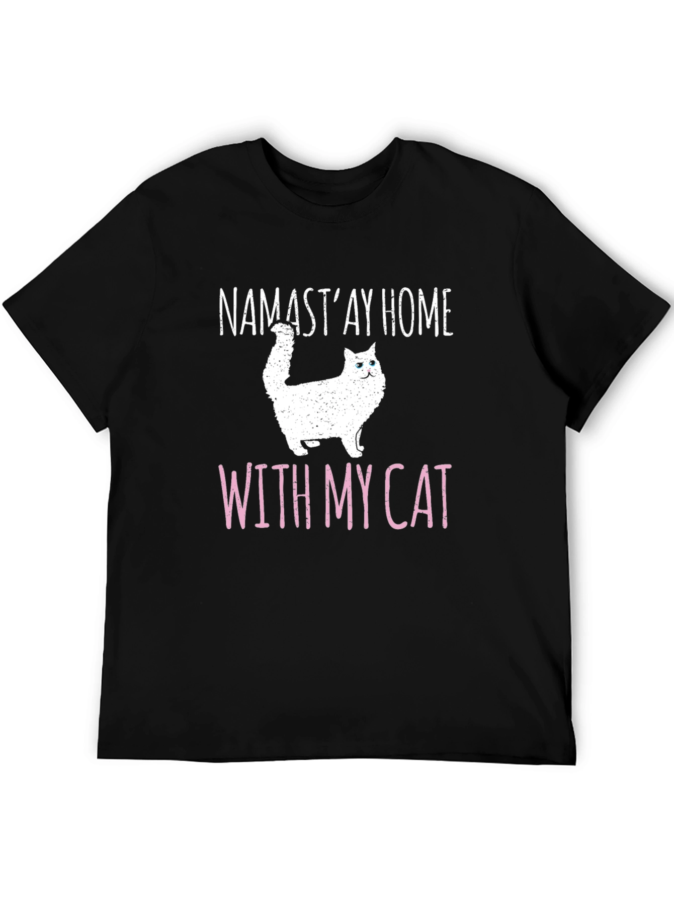 Namastay Home With My Cat T-Shirt