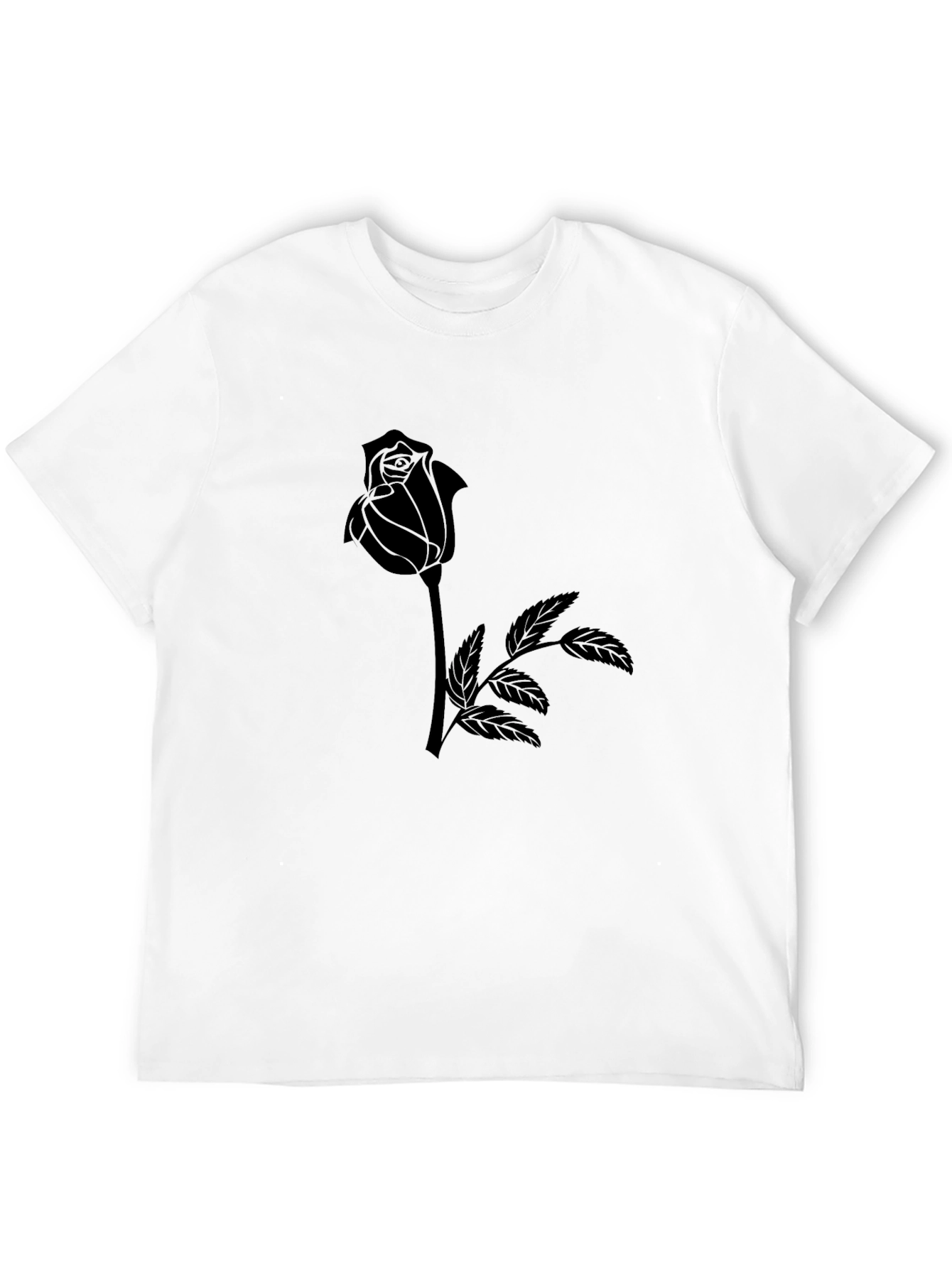 Black Rose Graphic Tee - Stylish Menswear