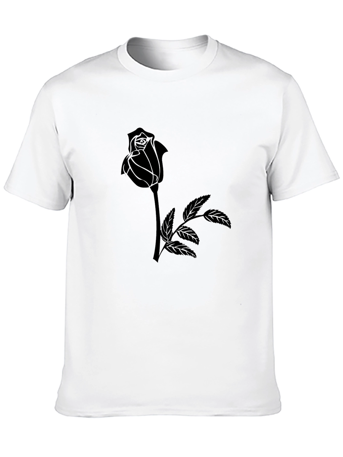 Black Rose Graphic Tee - Stylish Menswear