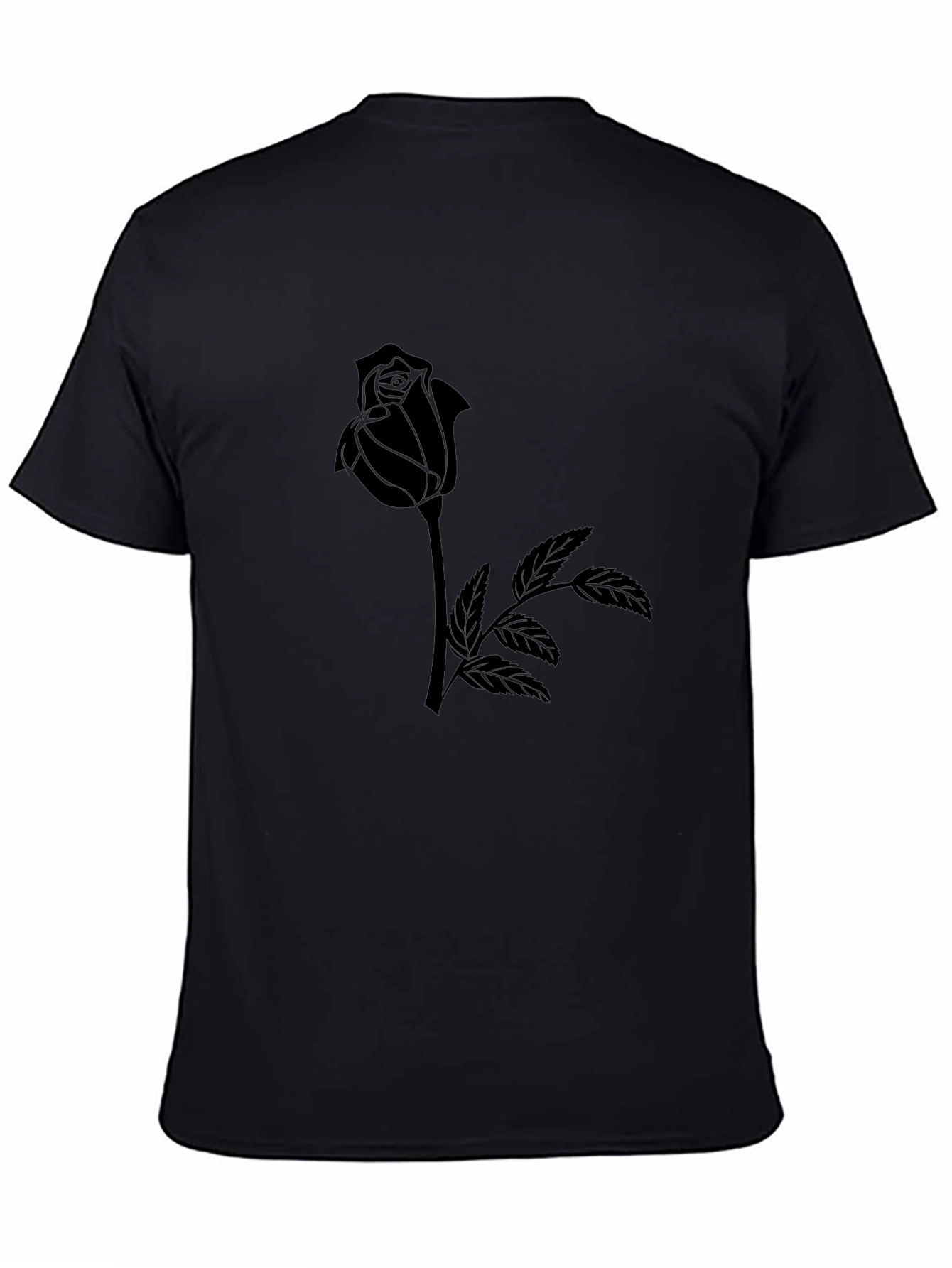 Black Rose Graphic Tee - Stylish Menswear