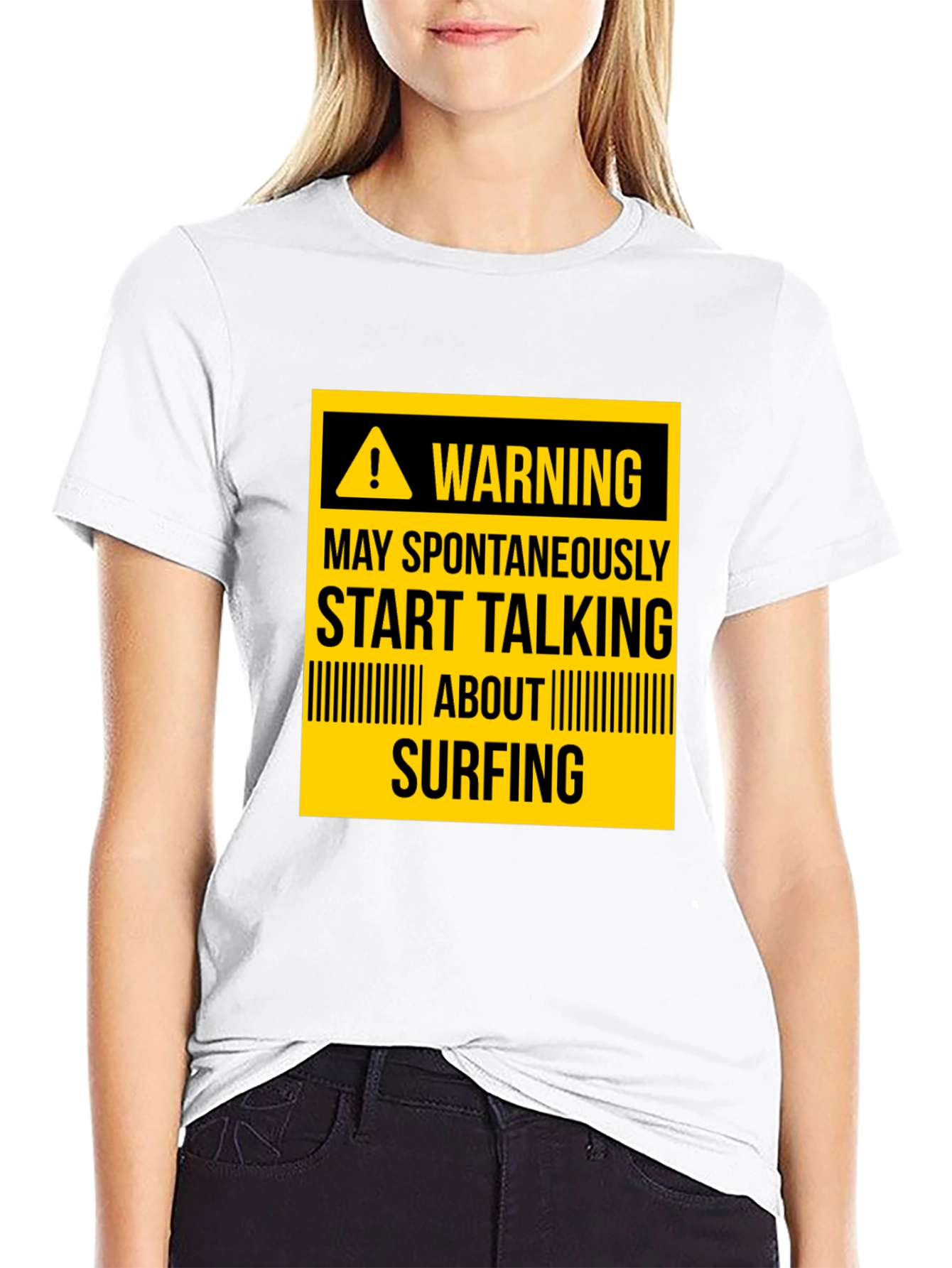 Warning Surfing T-Shirt - Funny Surfer Gift