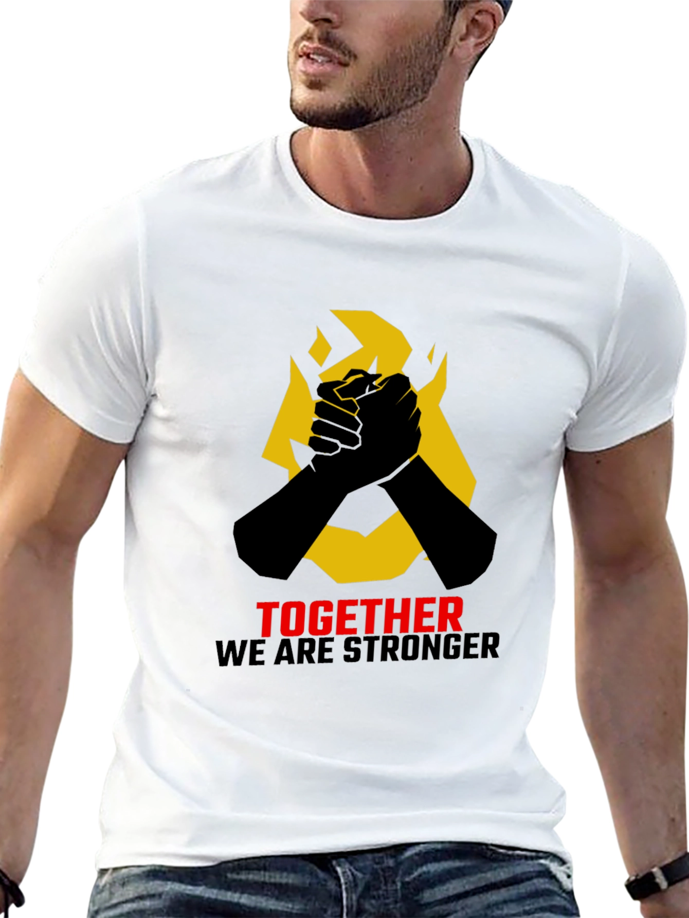 Together Stronger Graphic Tee - Solidarity & Unity Design
