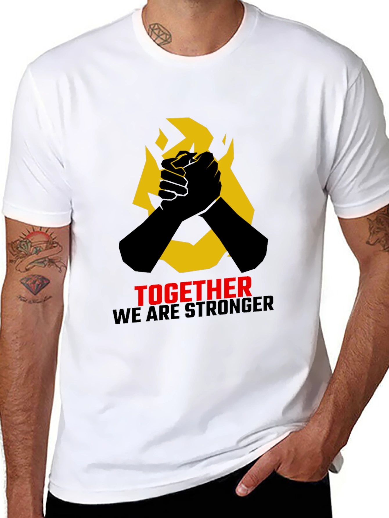 Together Stronger Graphic Tee - Solidarity & Unity Design