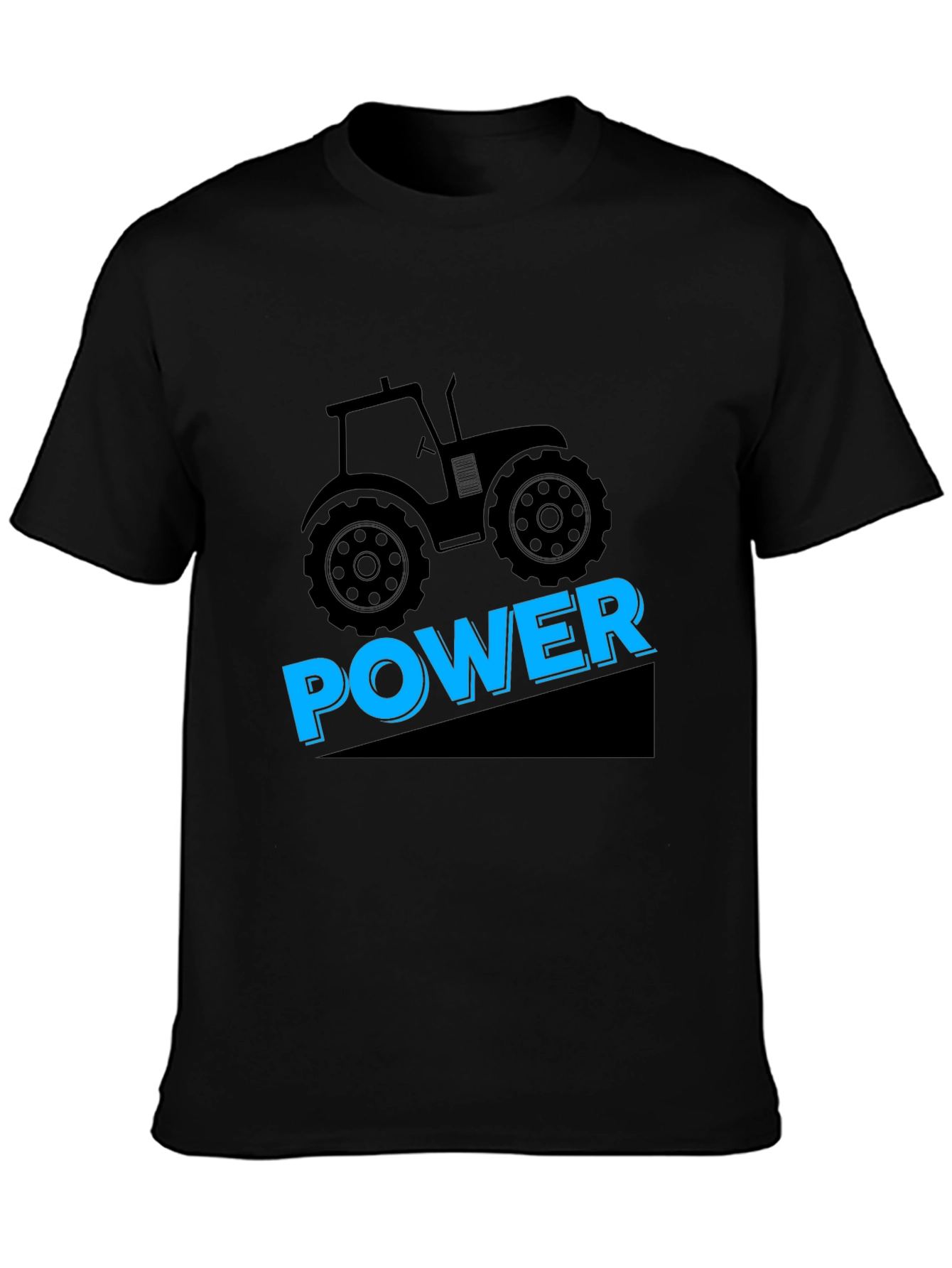 Power Tractor Graphic T-Shirt - Black