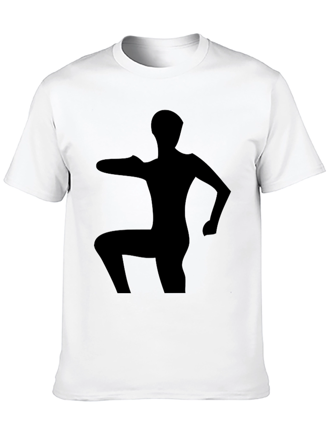 Silhouette Yoga Pose Black T-Shirt