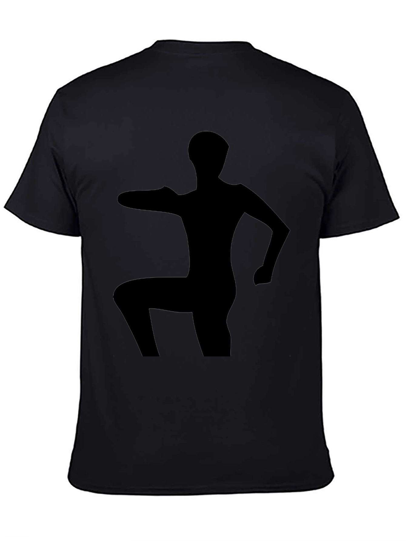 Silhouette Yoga Pose Black T-Shirt