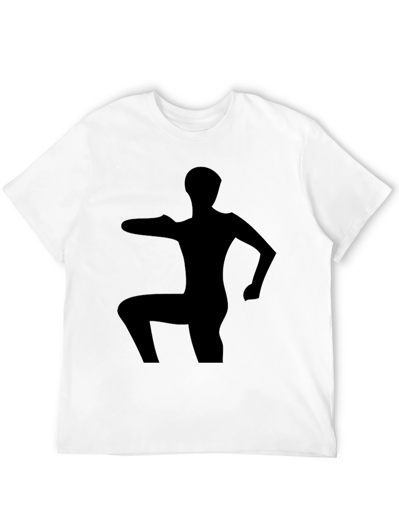 Silhouette Yoga Pose Black T-Shirt
