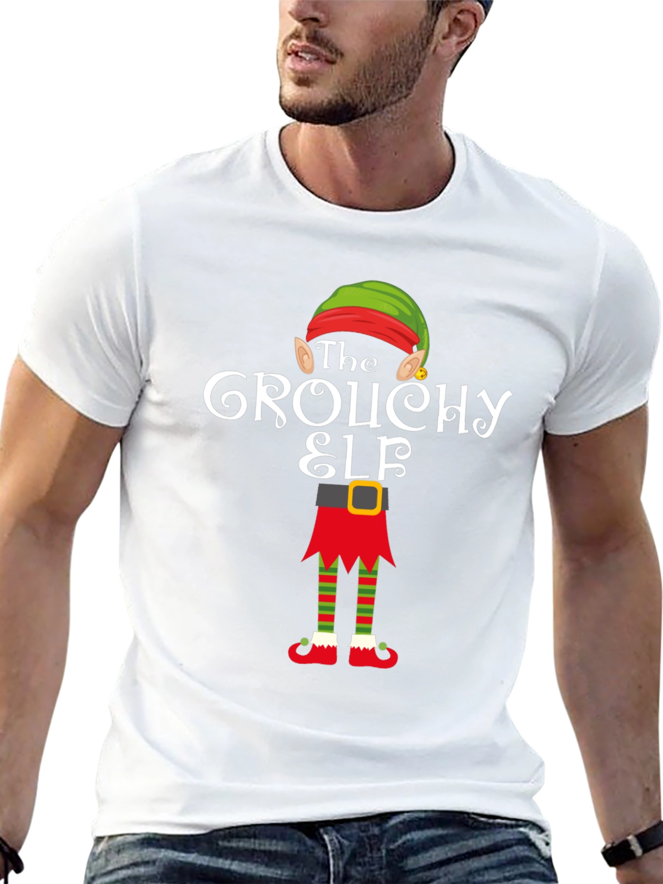 The Grouchy Elf Christmas Graphic Tee