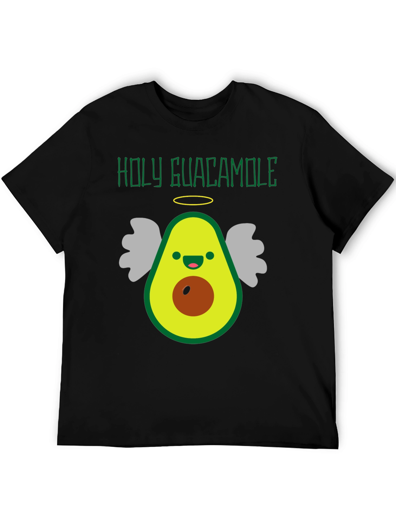 Holy Guacamole Funny Avocado Angel Graphic Tee
