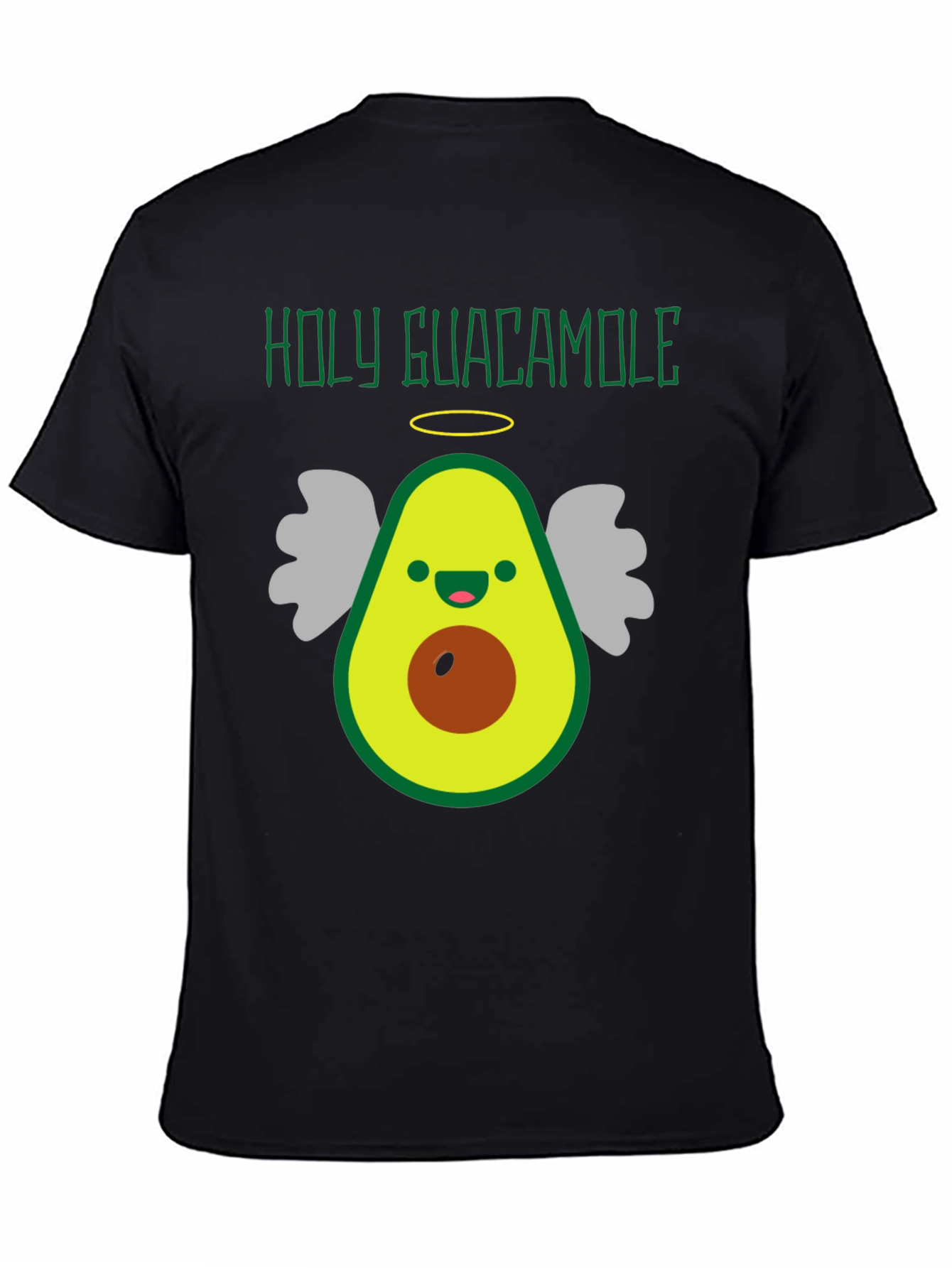 Holy Guacamole Funny Avocado Angel Graphic Tee