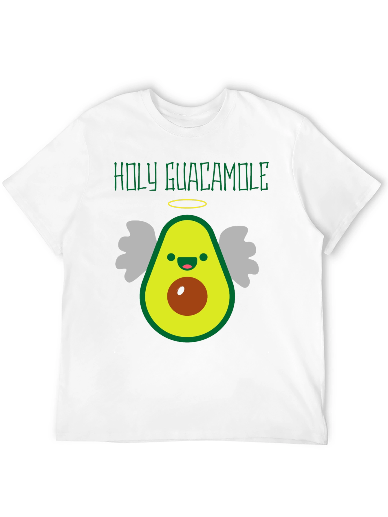 Holy Guacamole Funny Avocado Angel Graphic Tee
