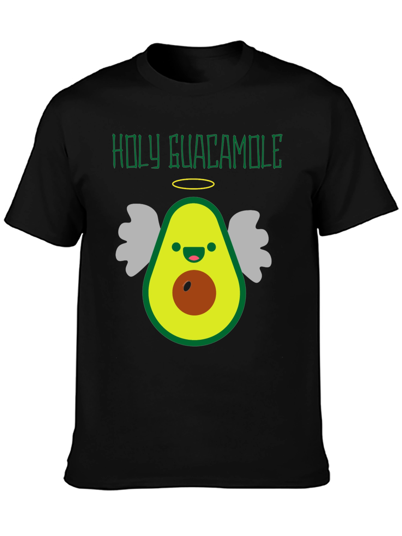 Holy Guacamole Funny Avocado Angel Graphic Tee