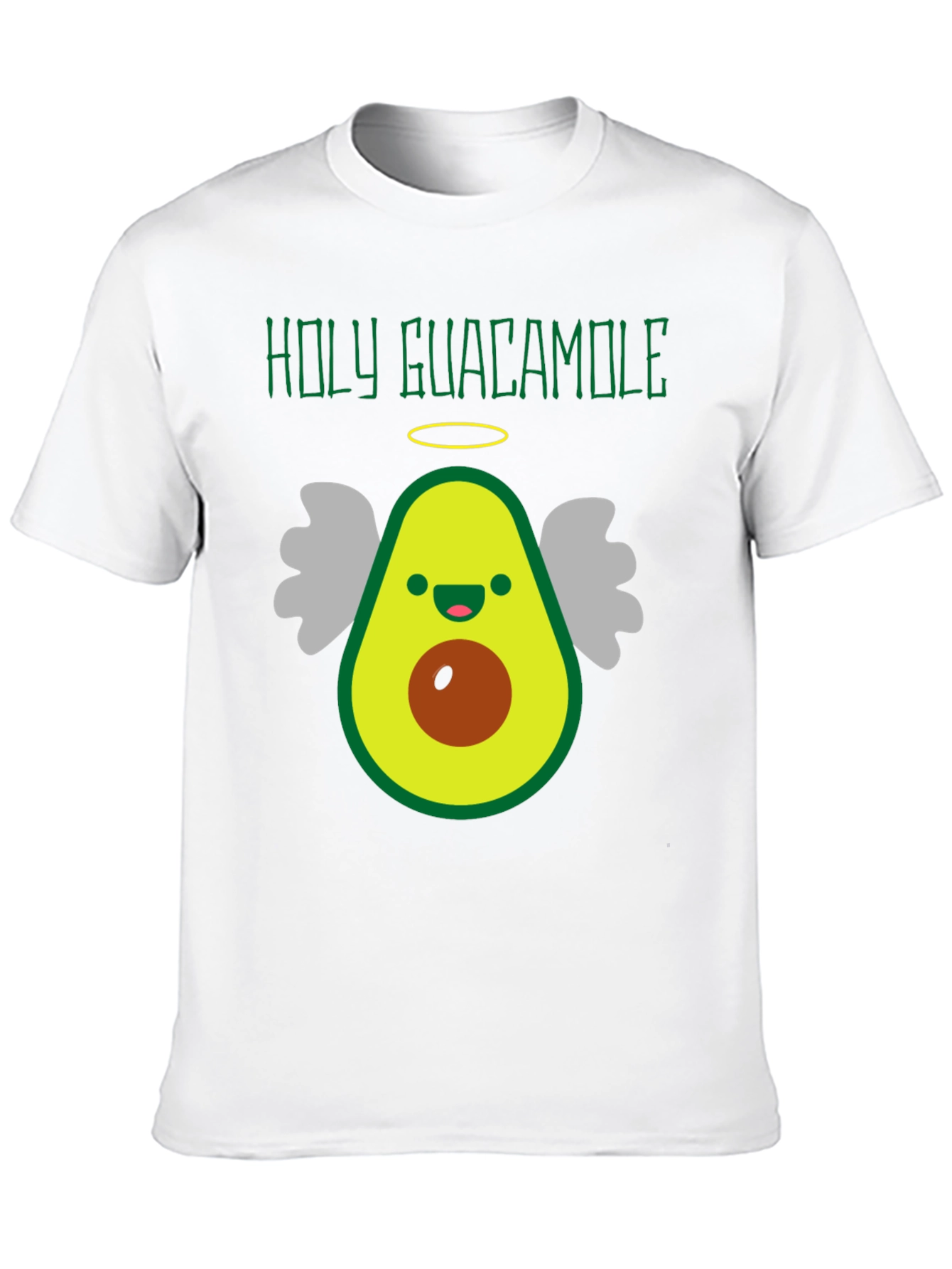 Holy Guacamole Funny Avocado Angel Graphic Tee