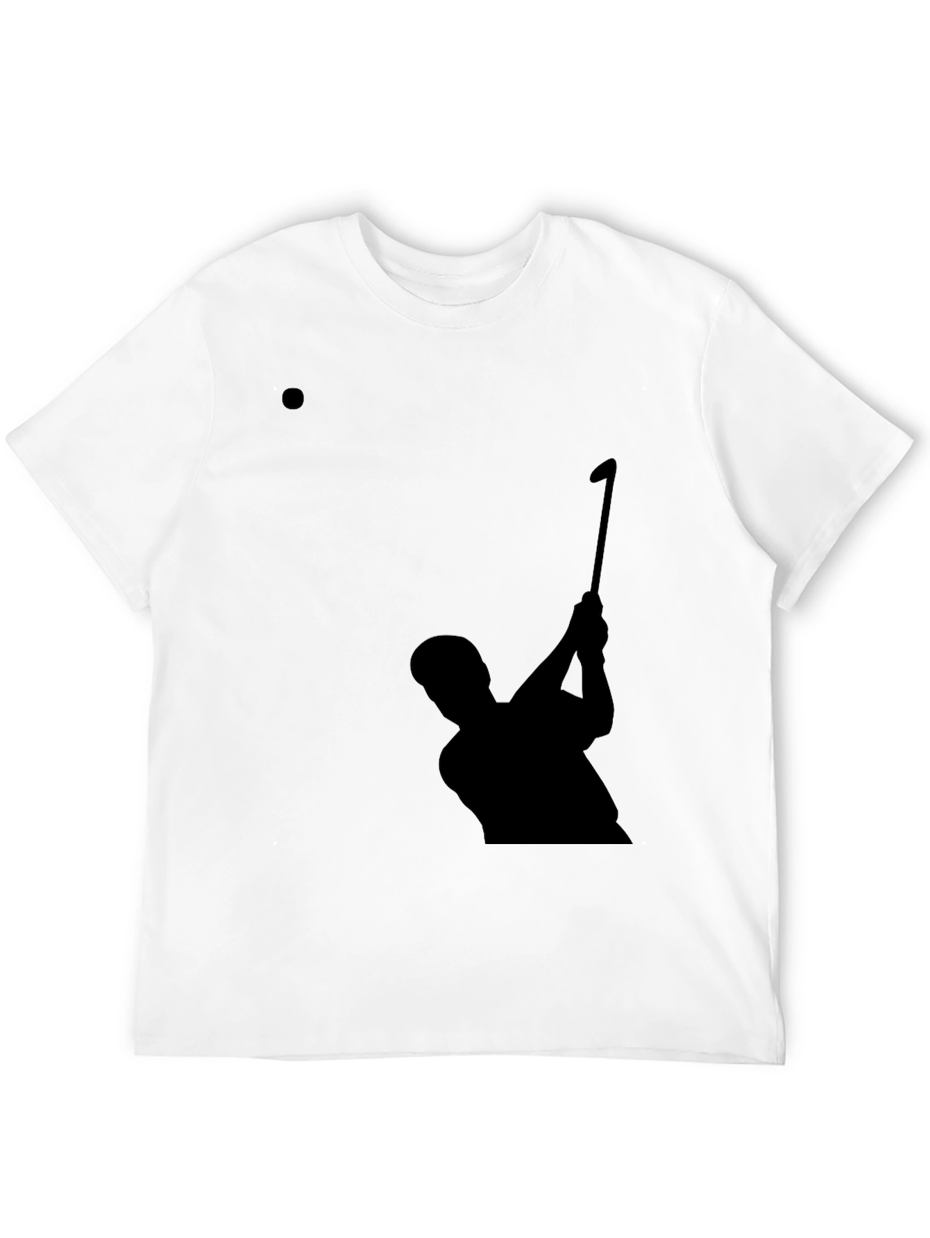 Golf Silhouette Tee - Stylish Black Golfing T-Shirt