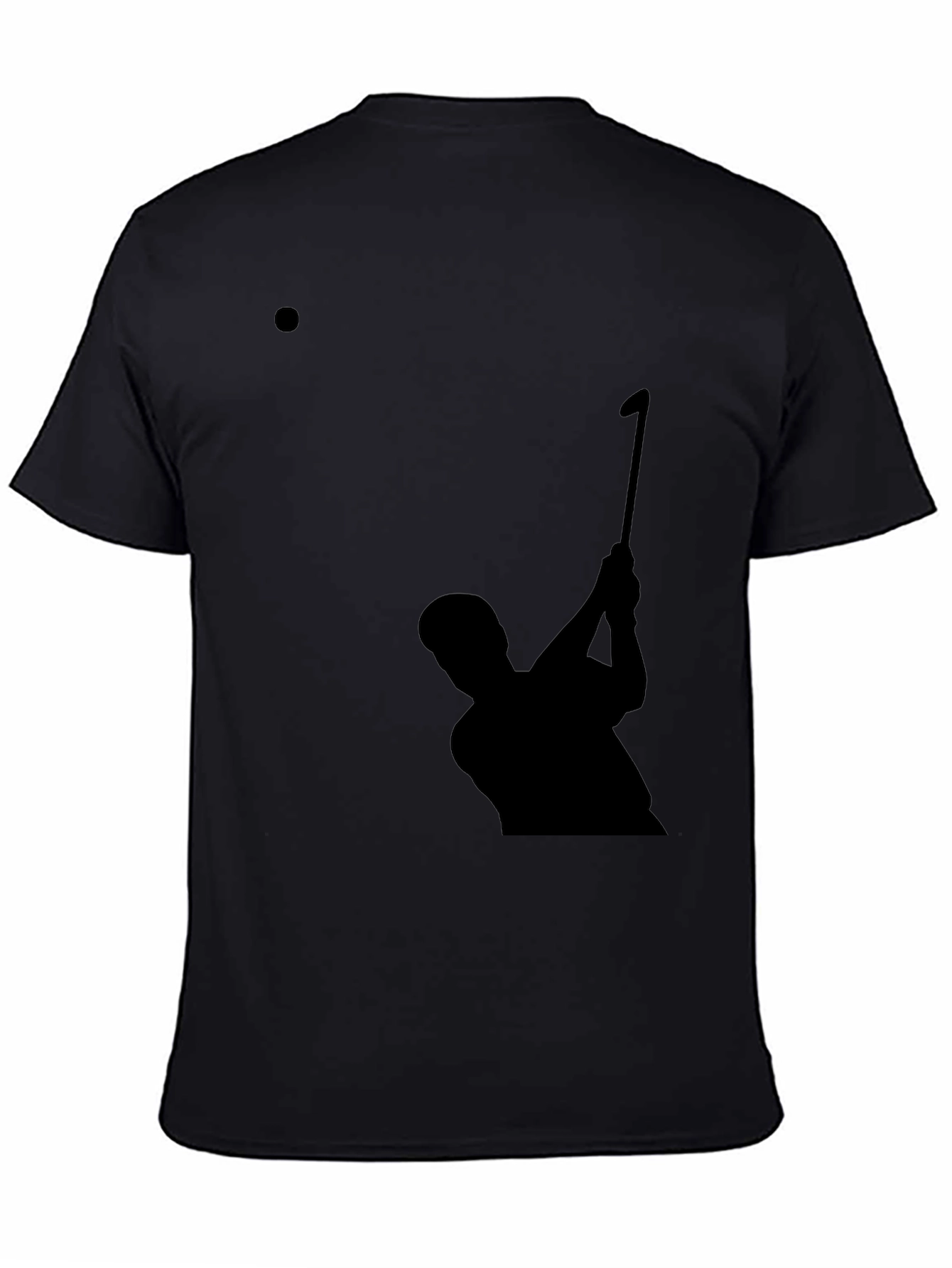 Golf Silhouette Tee - Stylish Black Golfing T-Shirt