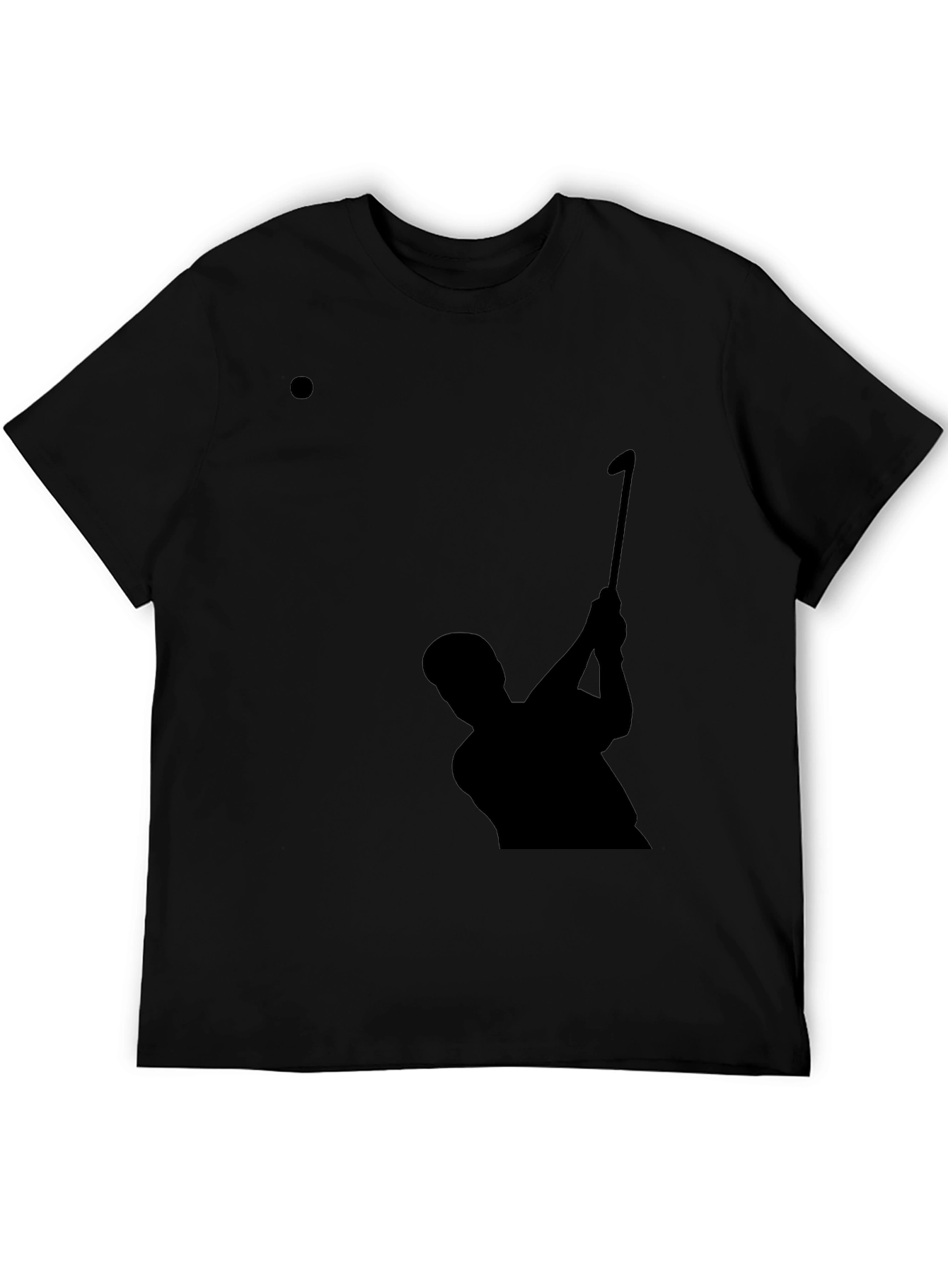 Golf Silhouette Tee - Stylish Black Golfing T-Shirt