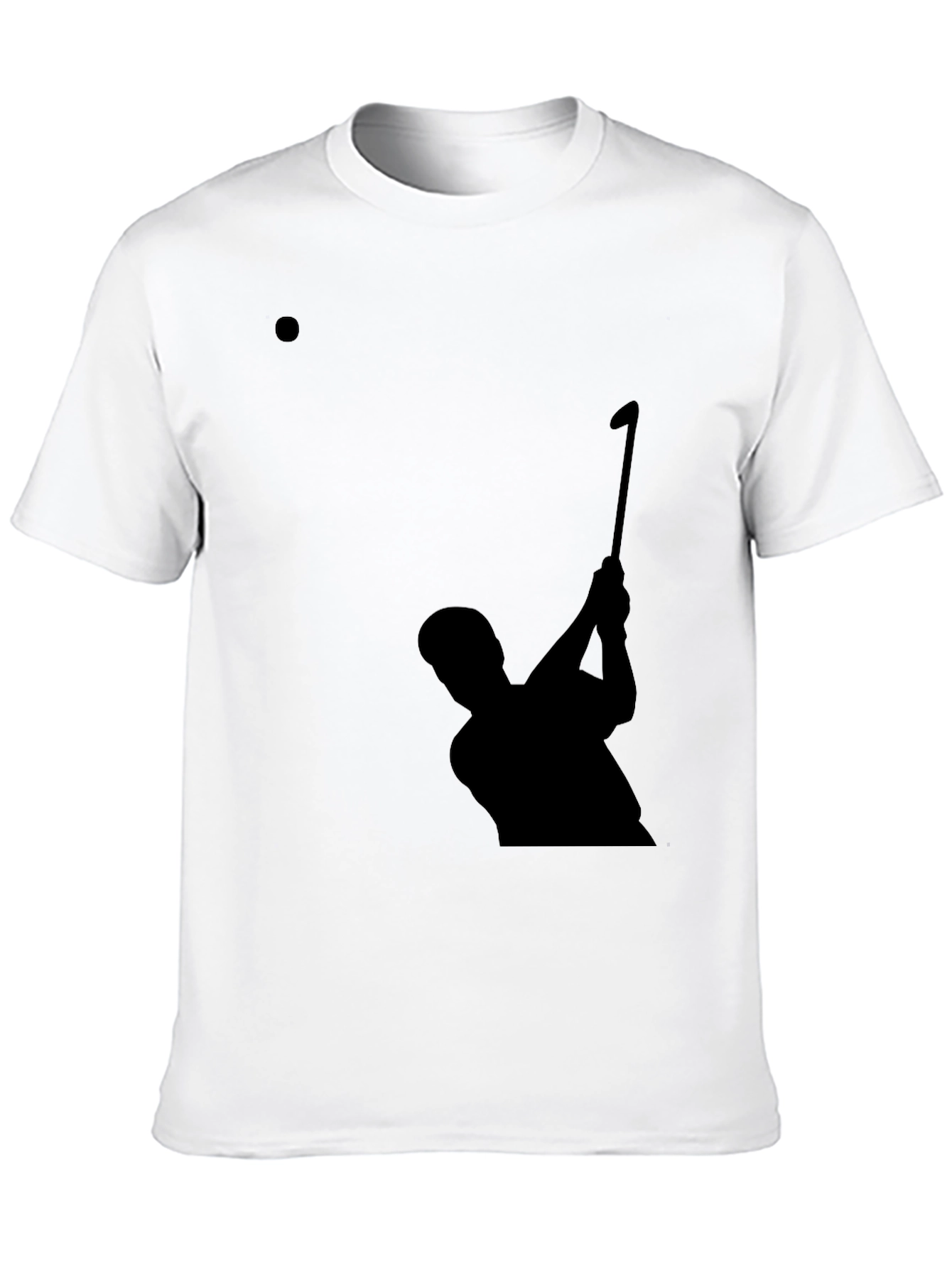 Golf Silhouette Tee - Stylish Black Golfing T-Shirt