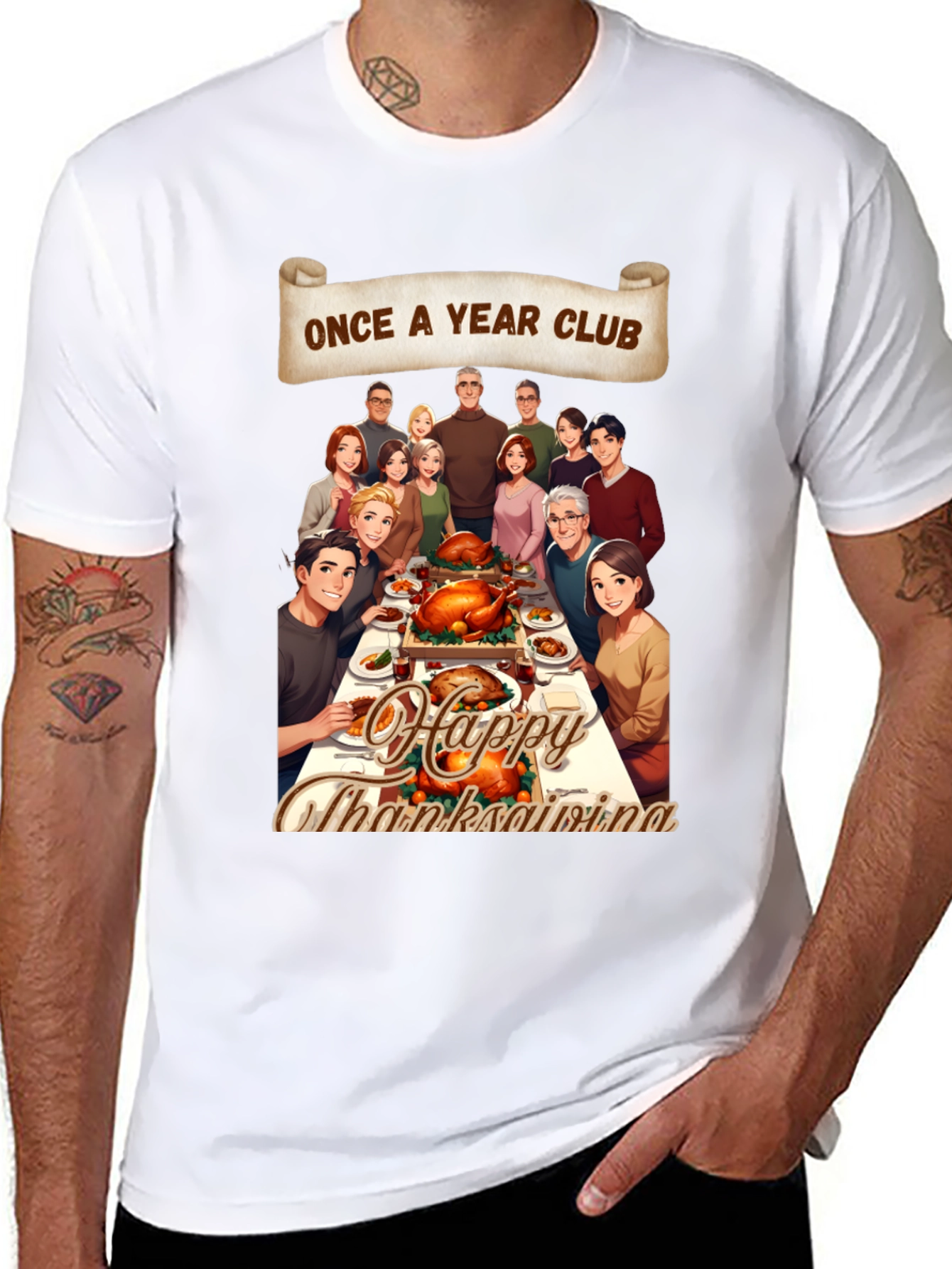 Once A Year Club Thanksgiving T-Shirt