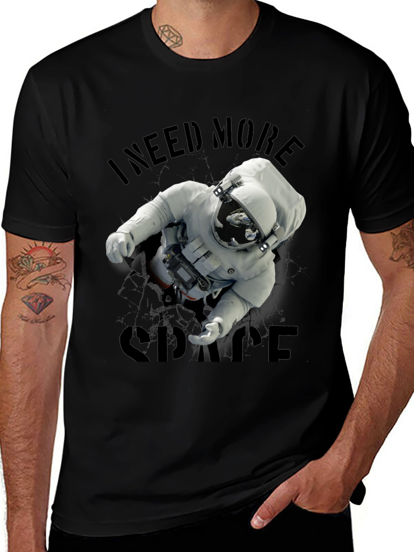 I Need More Space T-Shirt Astronaut Graphic Tee