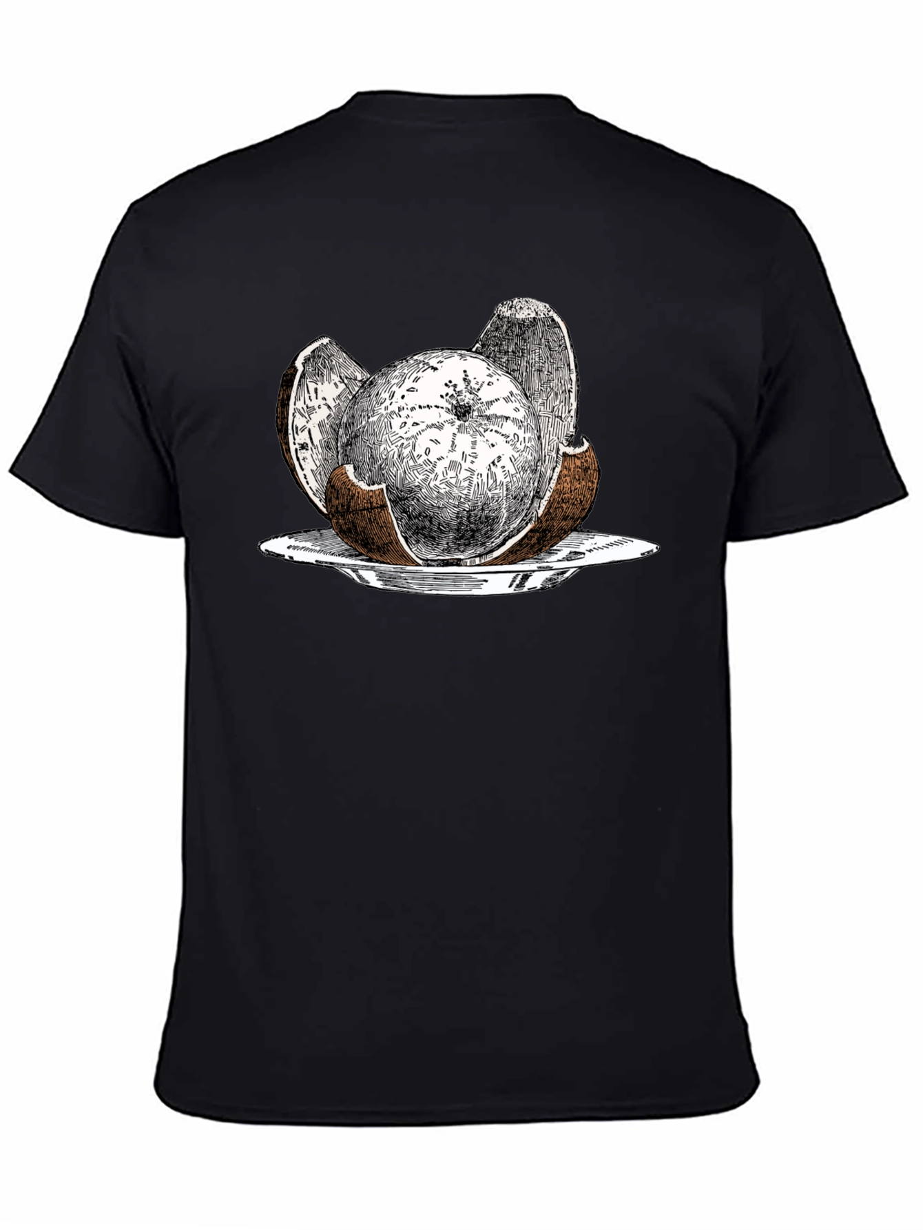 Coconut Graphic Tee - Quirky Tropical Fruit Design