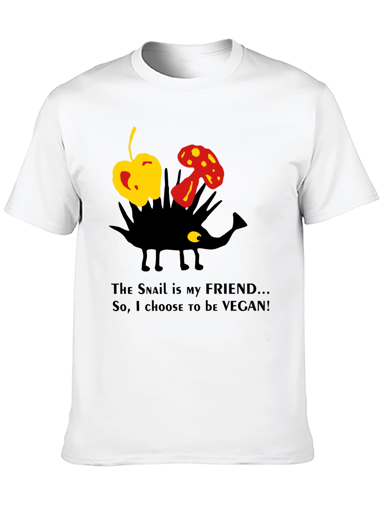 Vegan Snail Friend T-Shirt - Organic Cotton