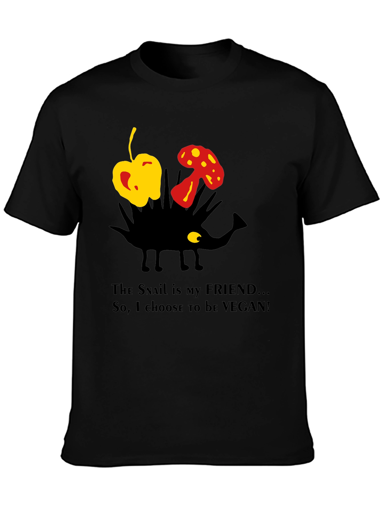 Vegan Snail Friend T-Shirt - Organic Cotton