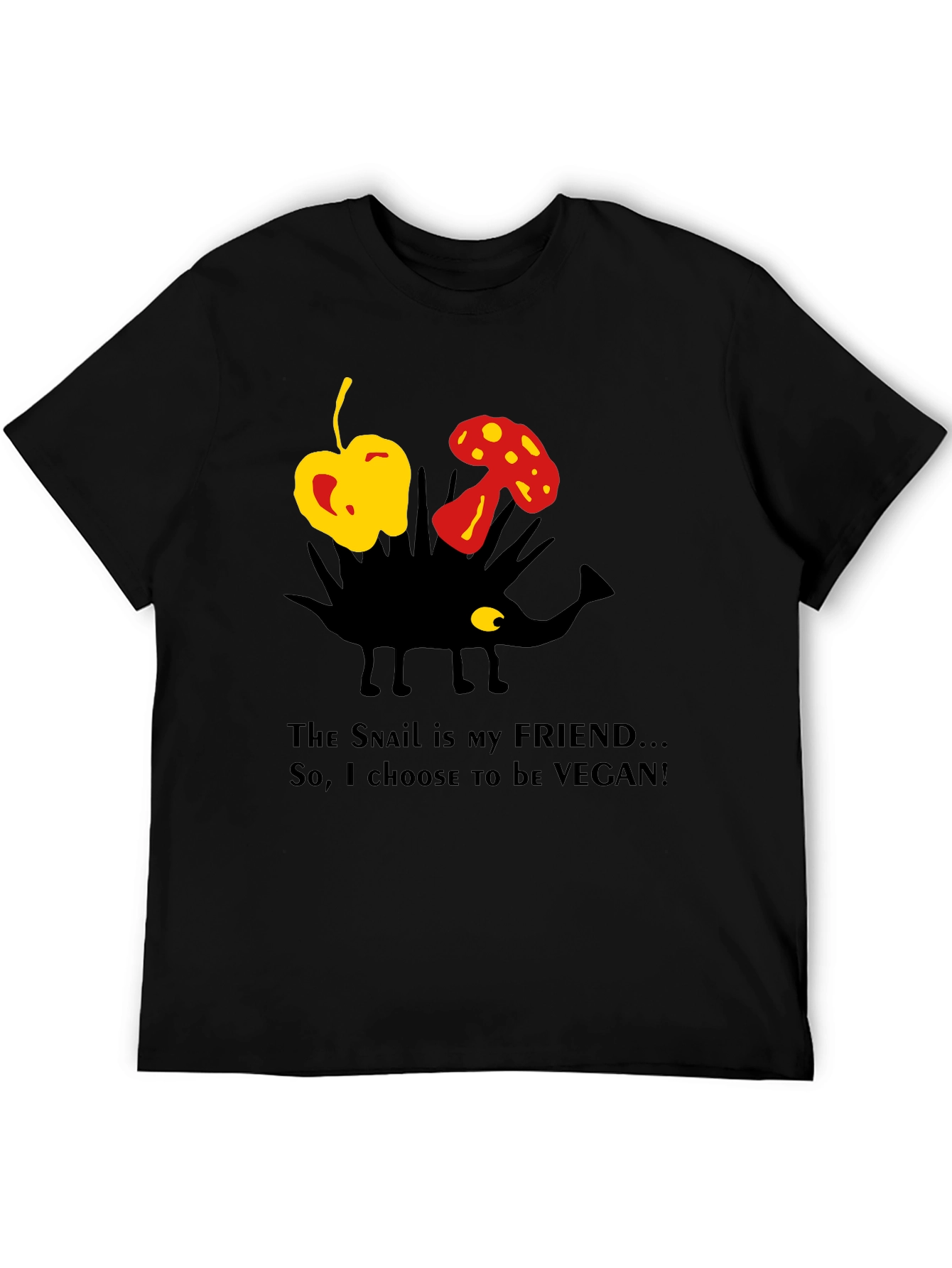Vegan Snail Friend T-Shirt - Organic Cotton