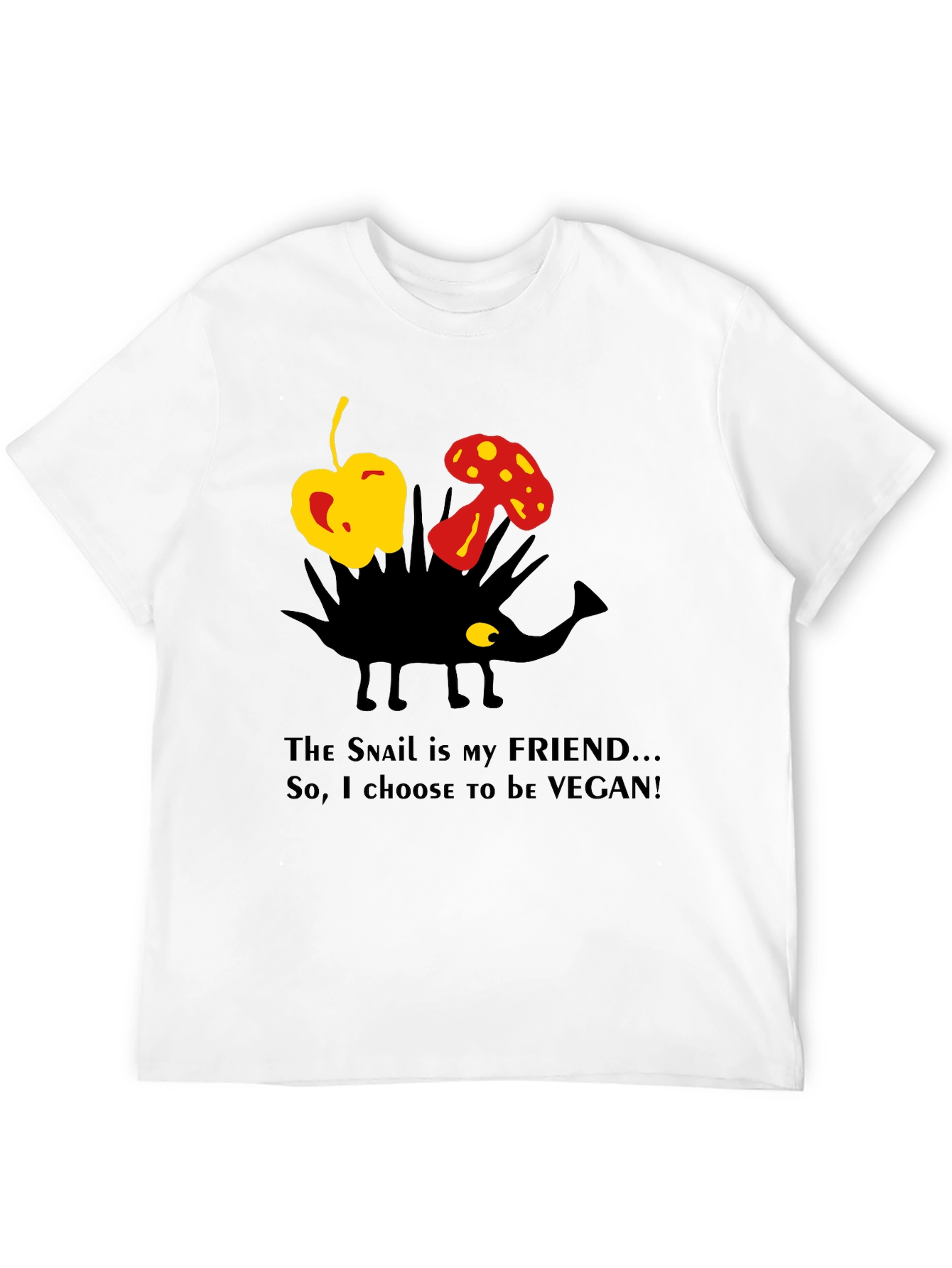 Vegan Snail Friend T-Shirt - Organic Cotton