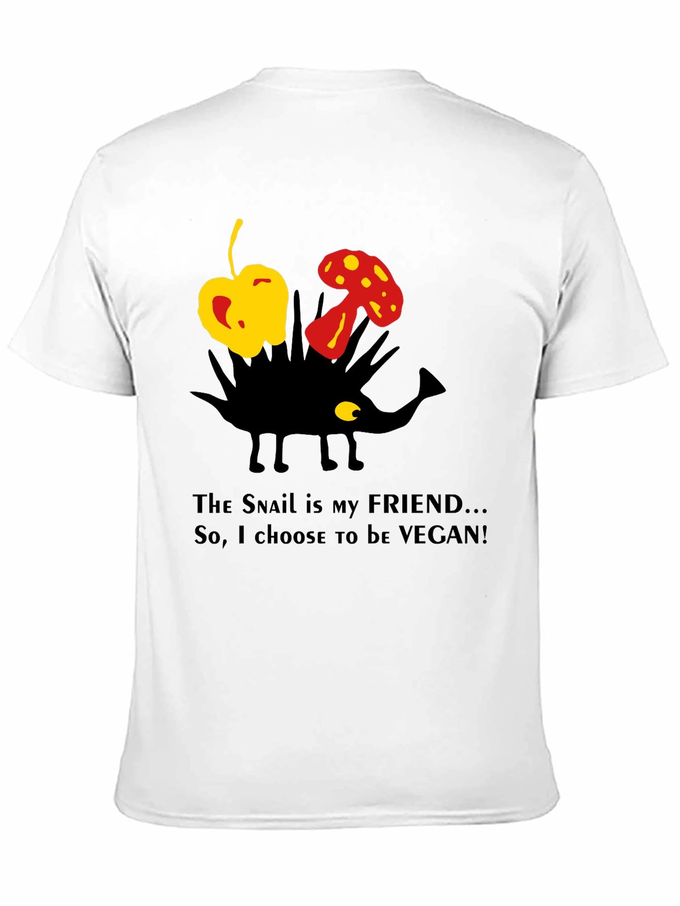 Vegan Snail Friend T-Shirt - Organic Cotton