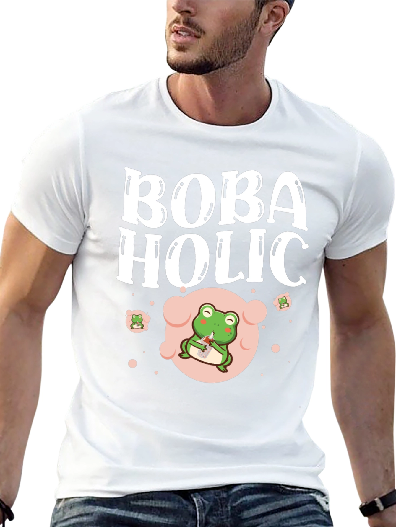 Boba Holic Frog Graphic Tee