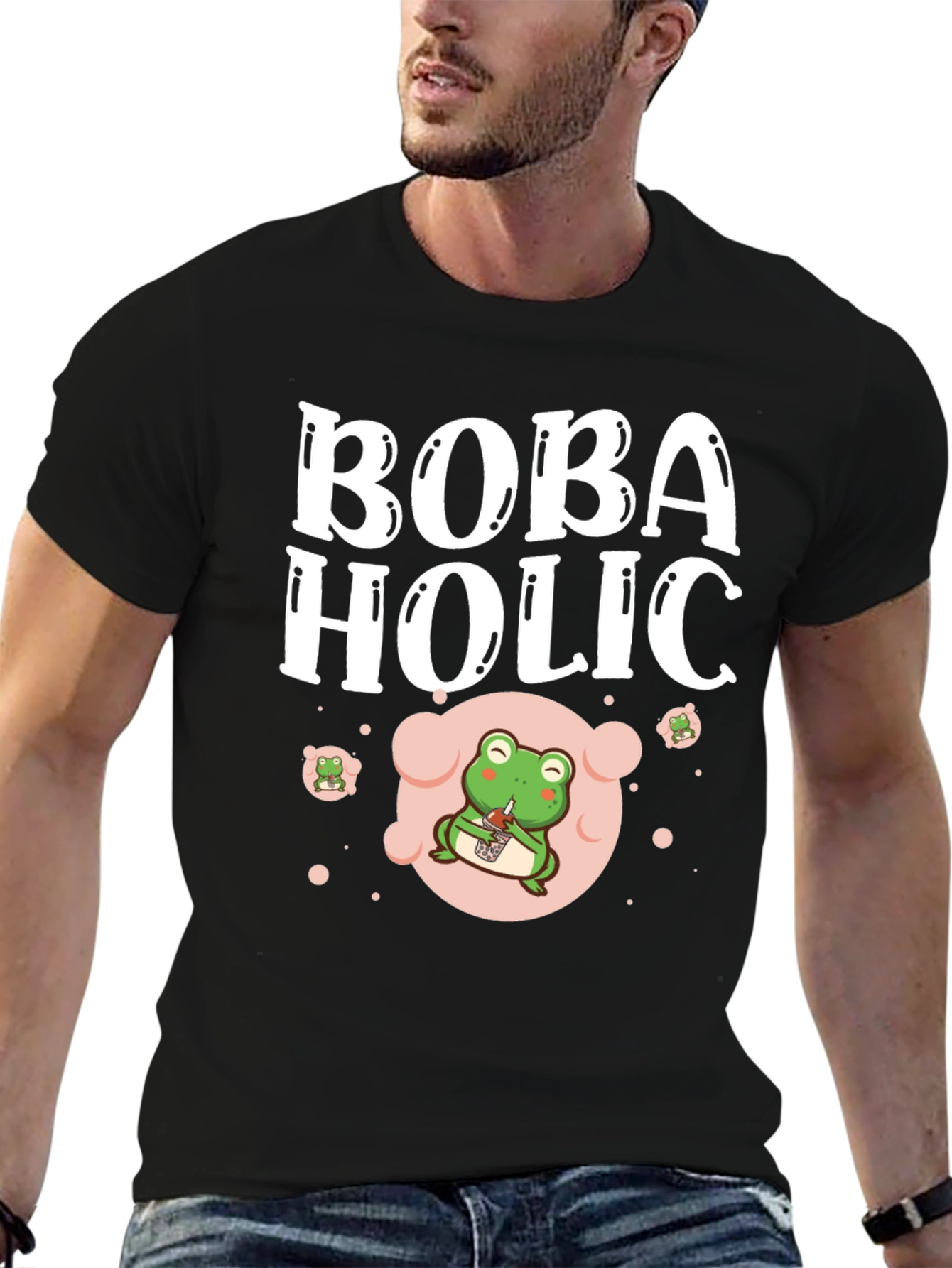 Boba Holic Frog Graphic Tee