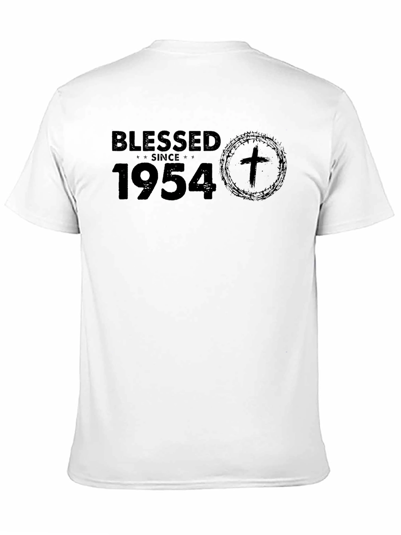 Blessed Since 1954 Black T-Shirt