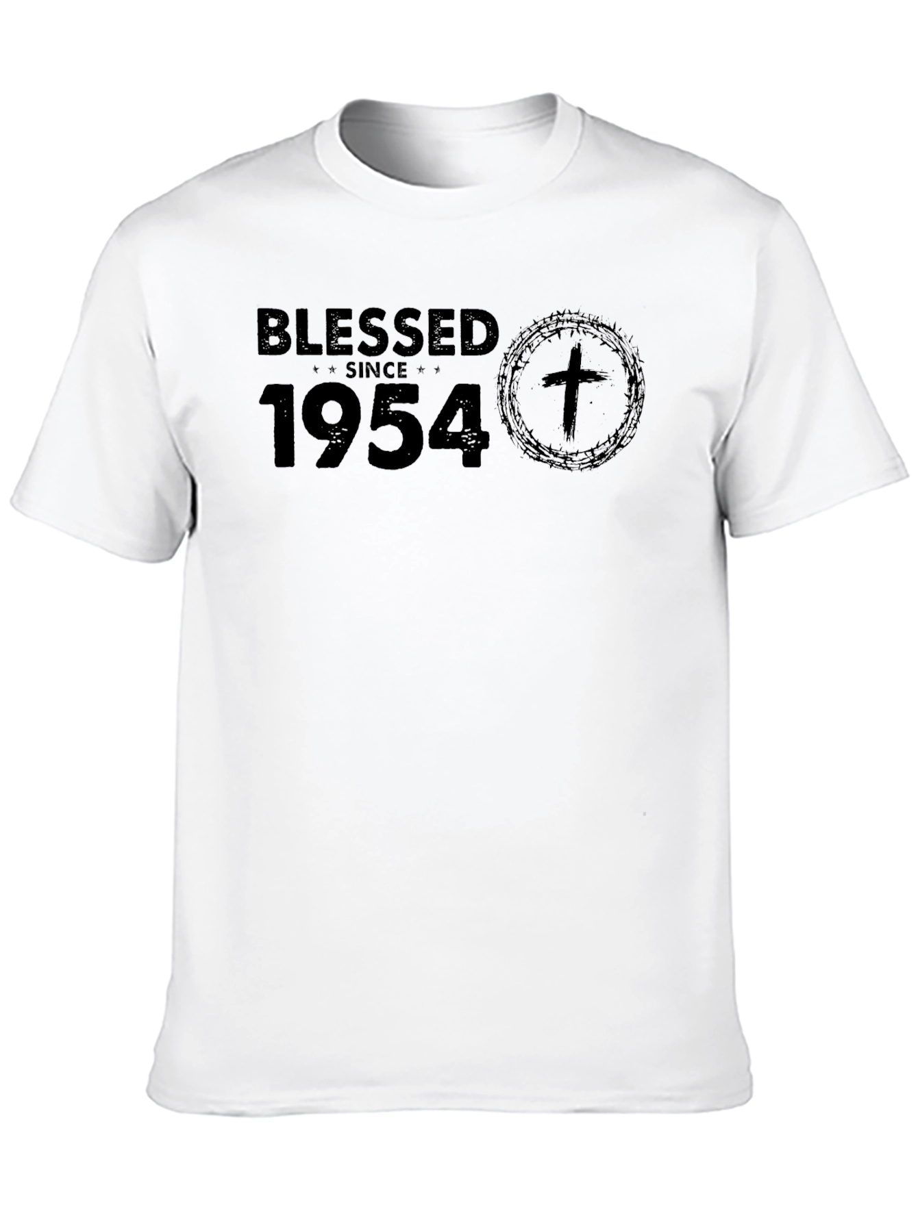 Blessed Since 1954 Black T-Shirt