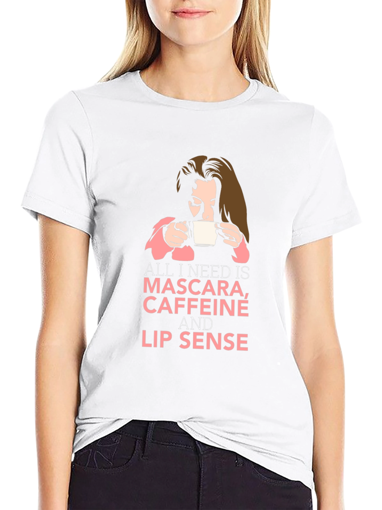 Mascara Caffeine Lip Sense Graphic Tee