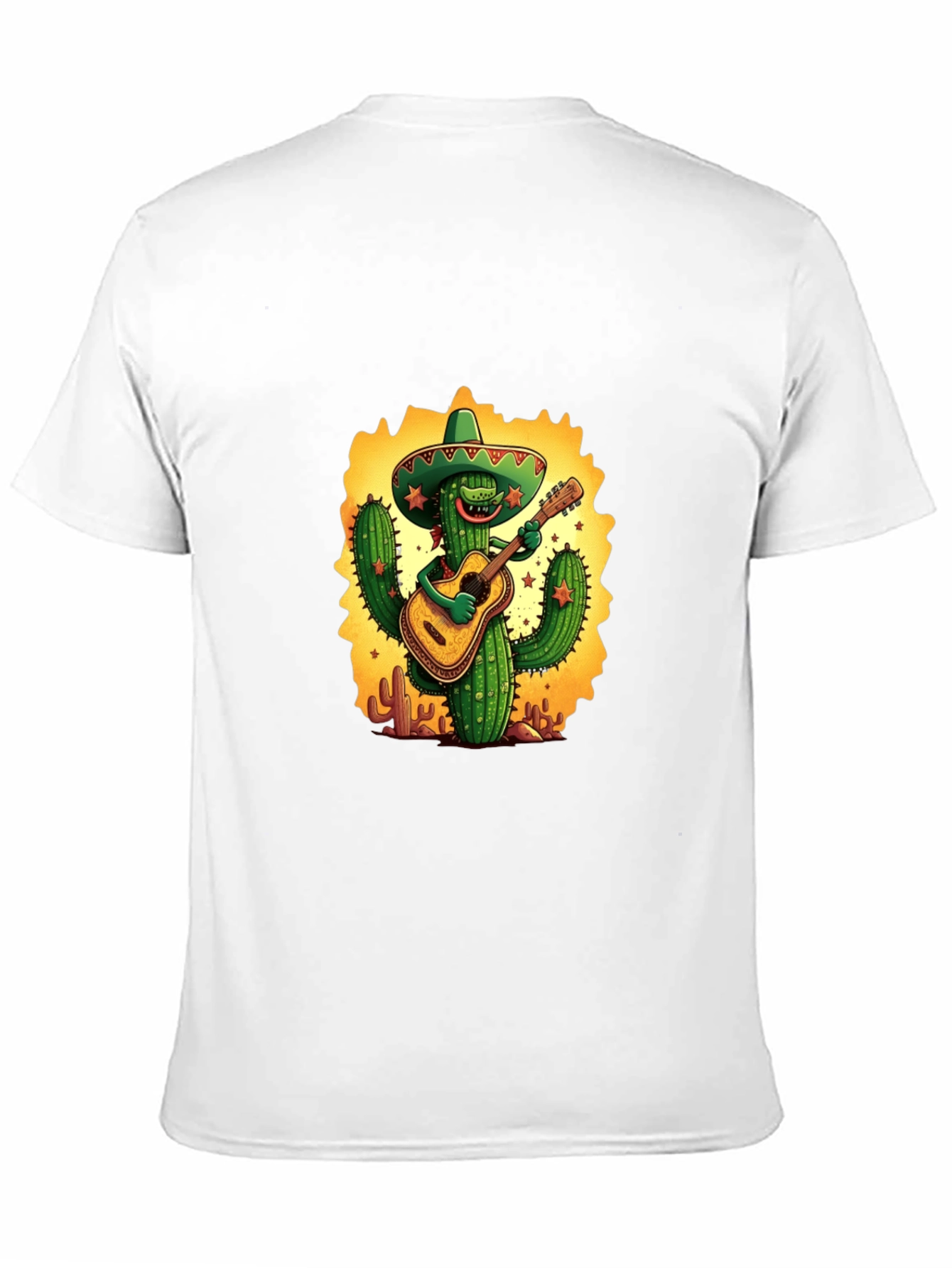 Cactus Guitarist Graphic Tee - Black T-Shirt