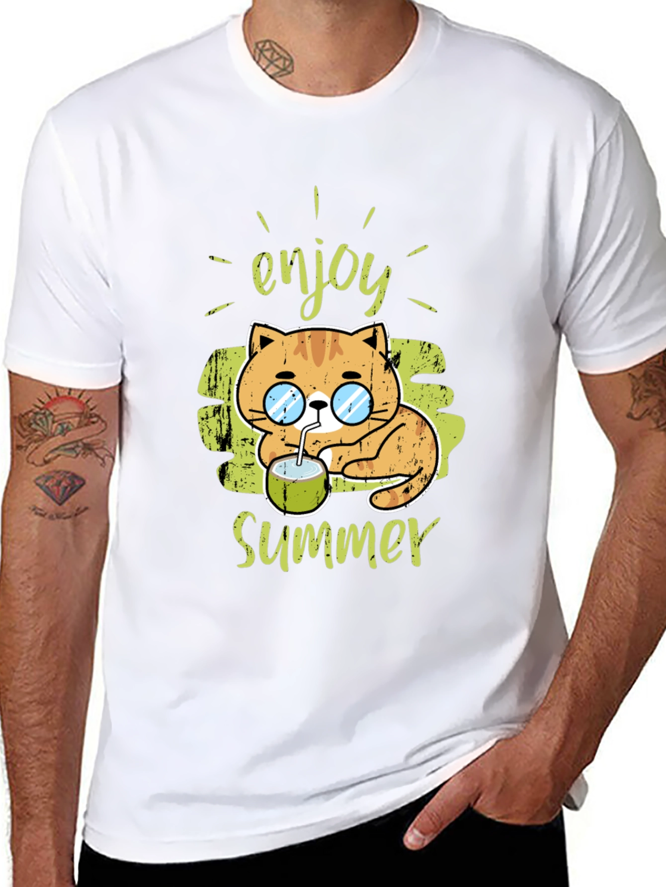 Enjoy Summer Cat Tee