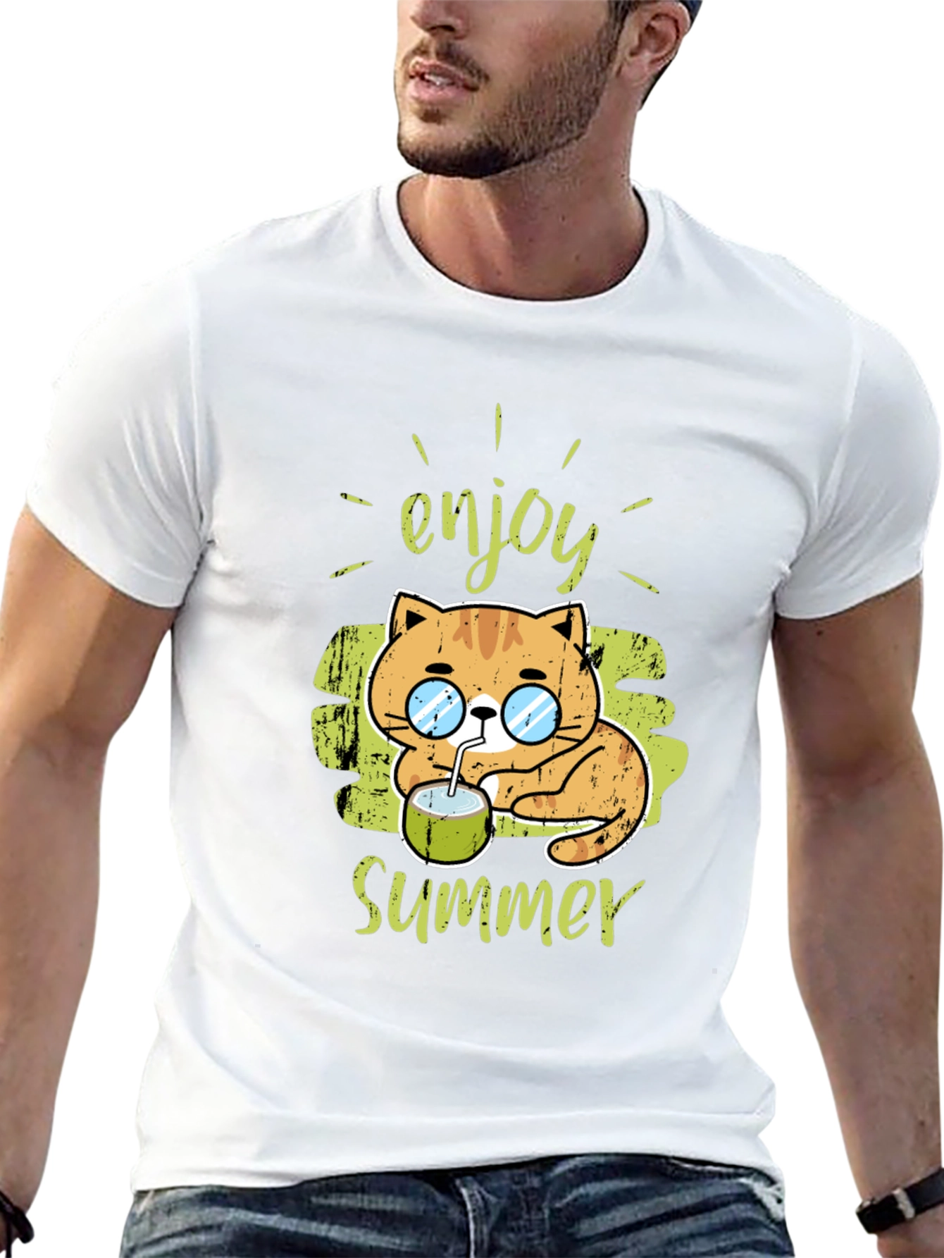 Enjoy Summer Cat Tee